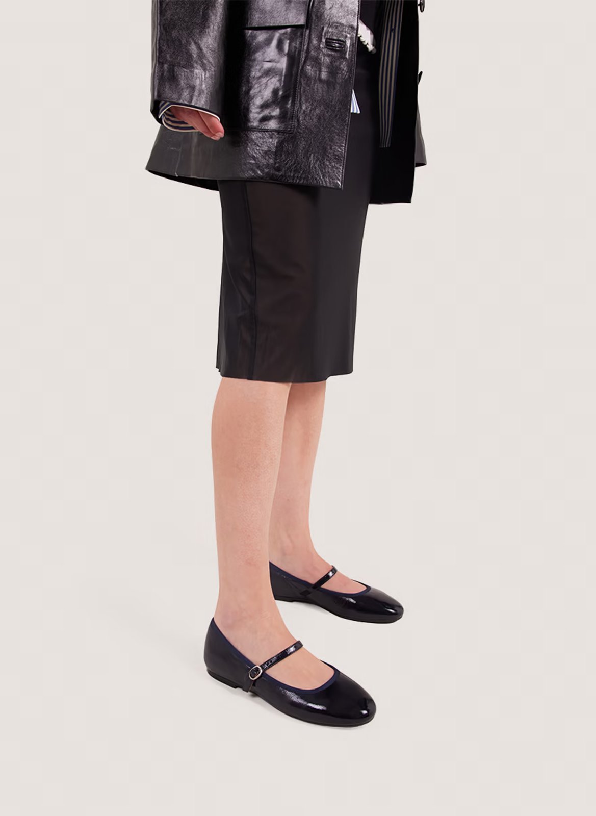 Ballerines en cuir JONAK Bleu