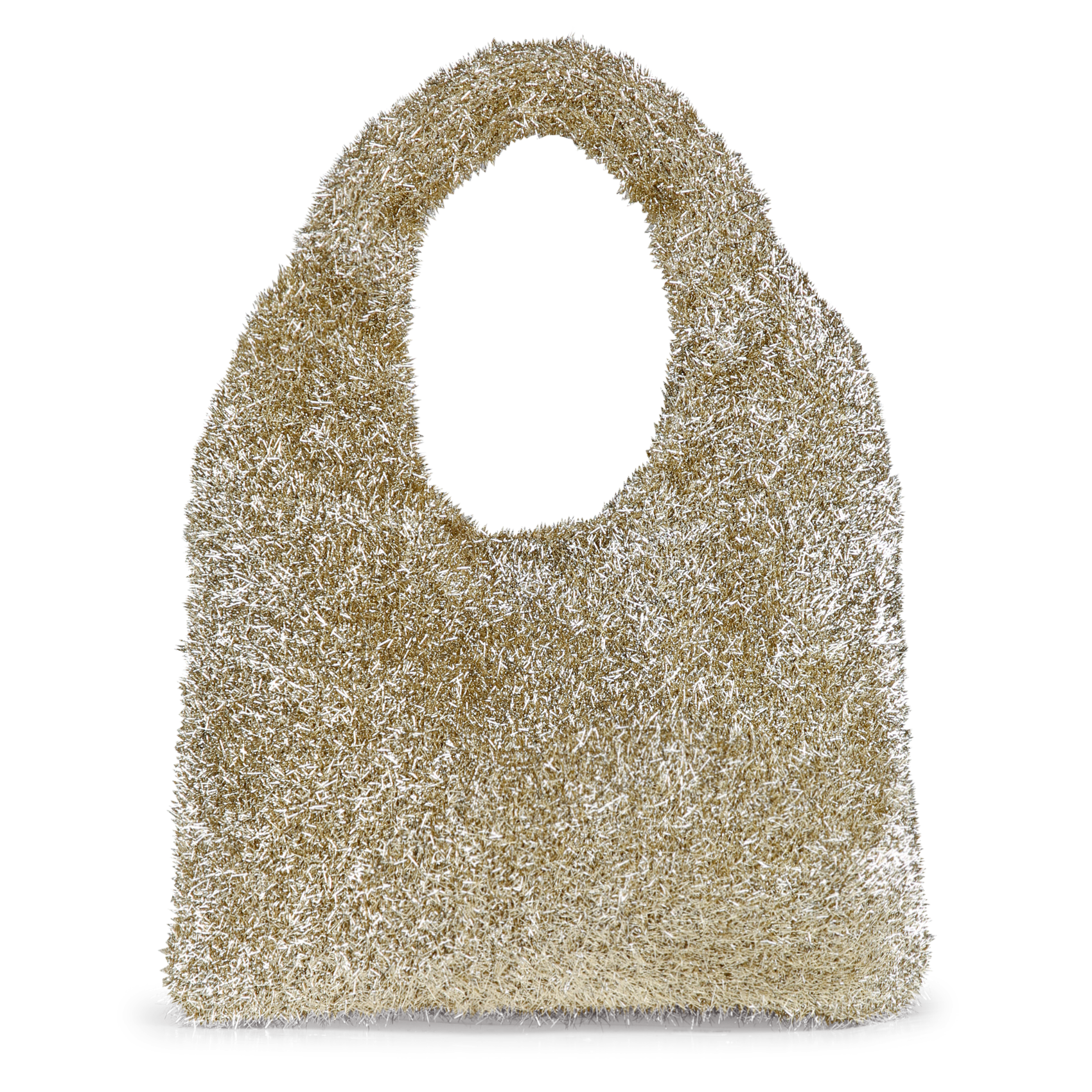 Metallic knit handbag AU PRINTEMPS PARIS