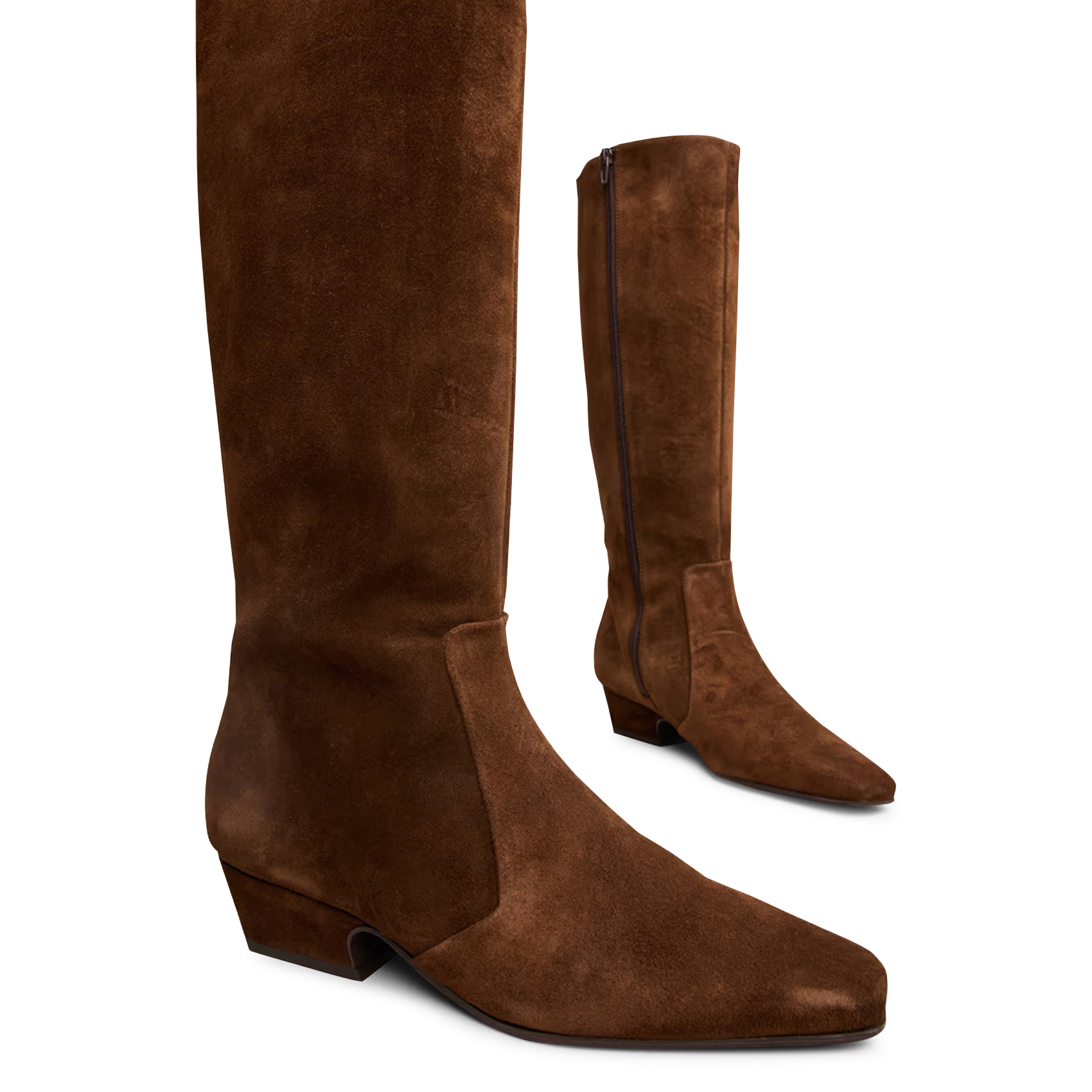 Suede boots JONAK Brown