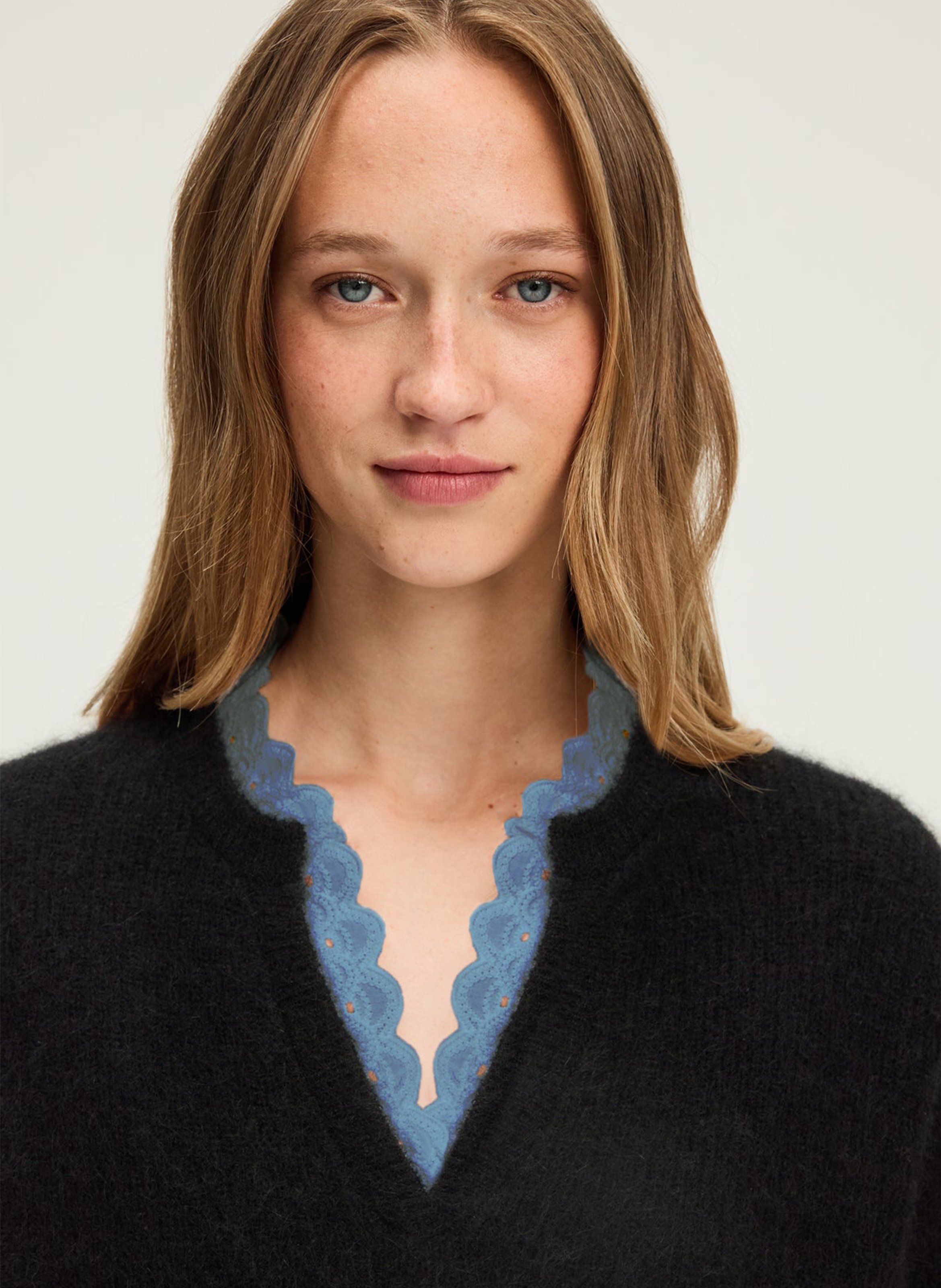 Pull col tunisien PABLO Noir