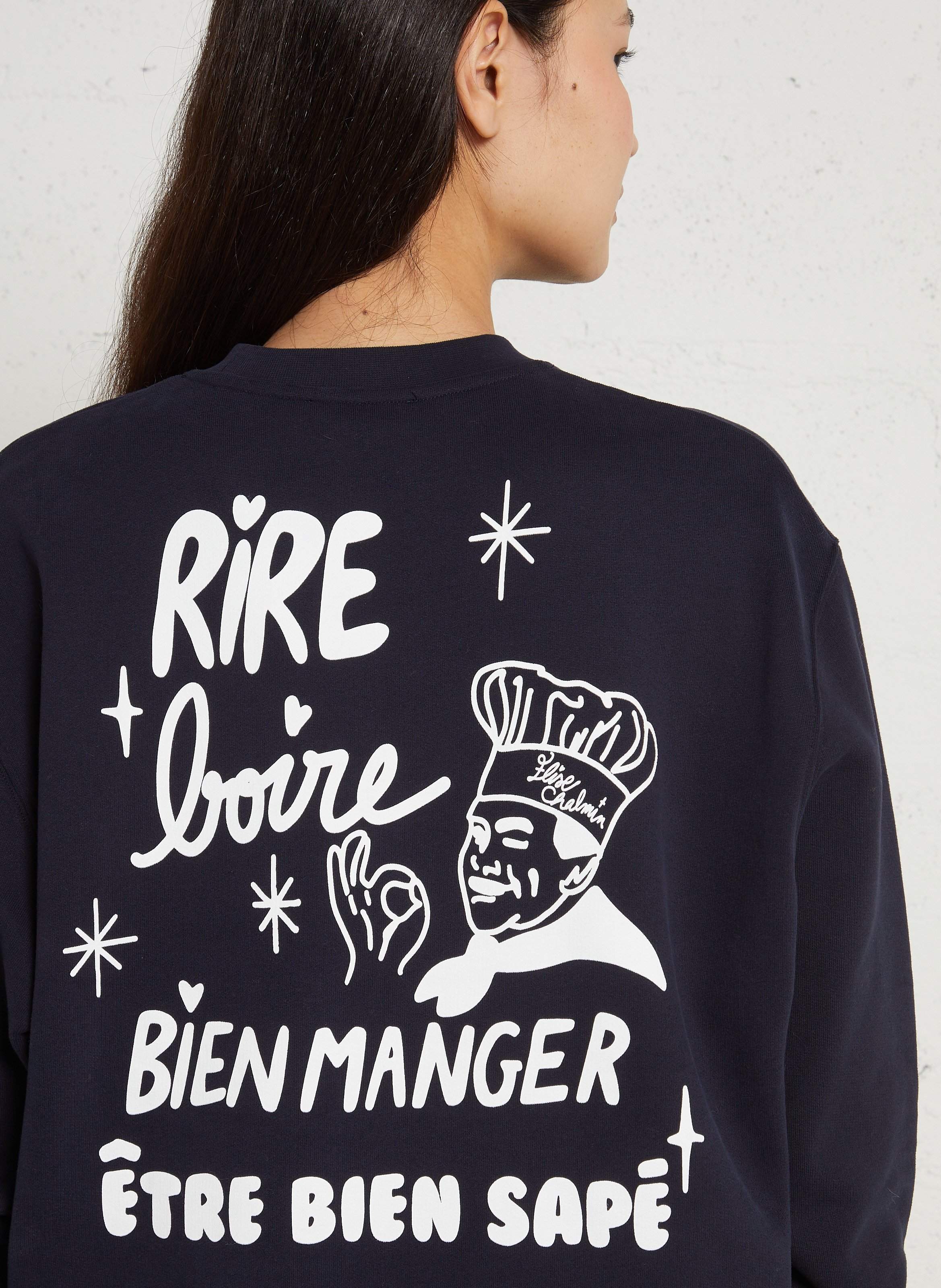 Sweat col rond en coton ELISE CHALMIN