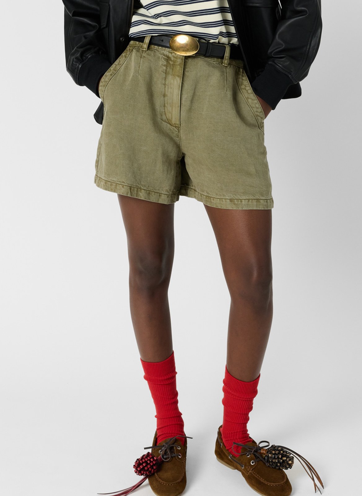 Straight shorts GERARD DAREL Khaki