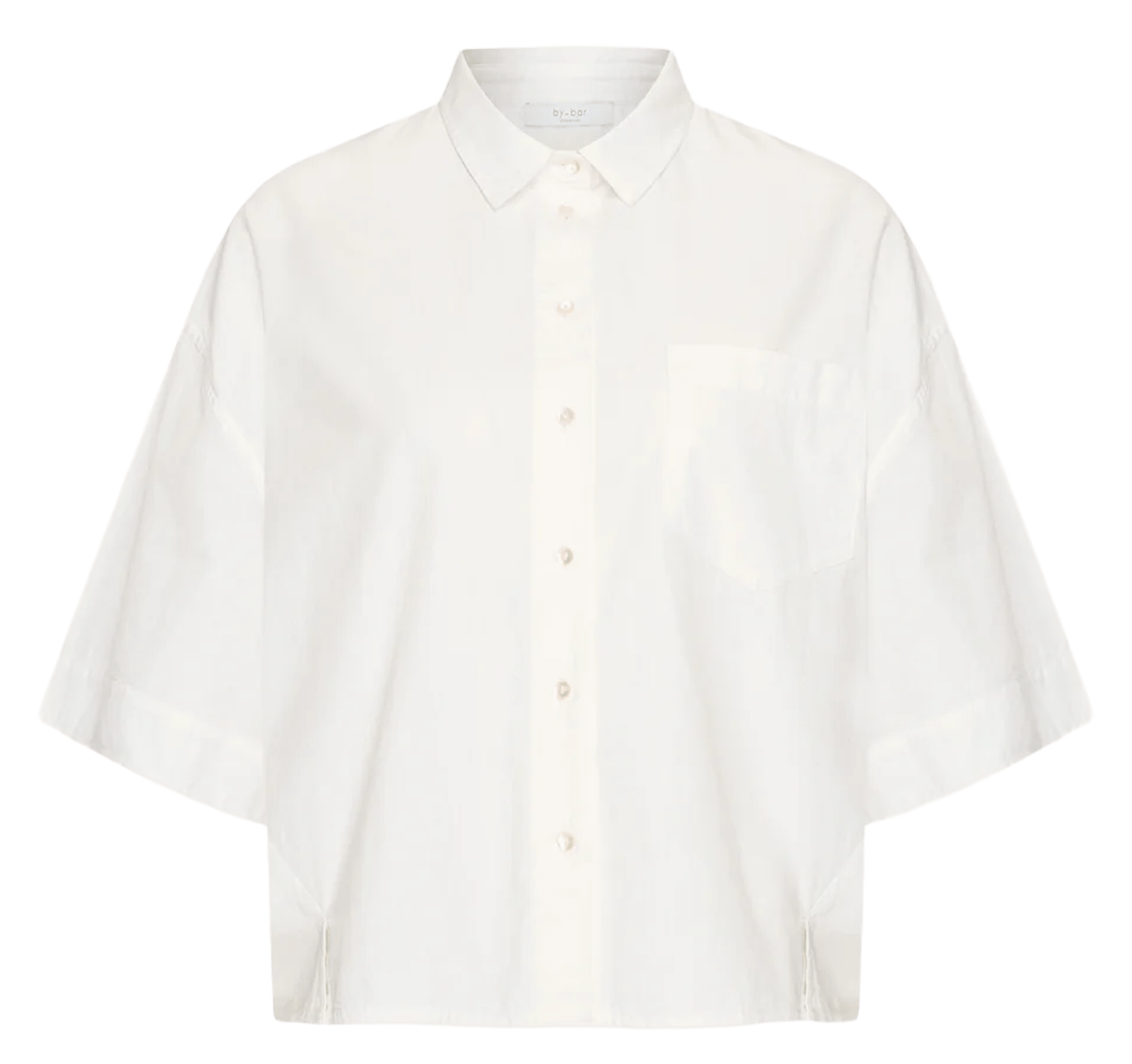Blouse boutonnée à motifs  Blanc