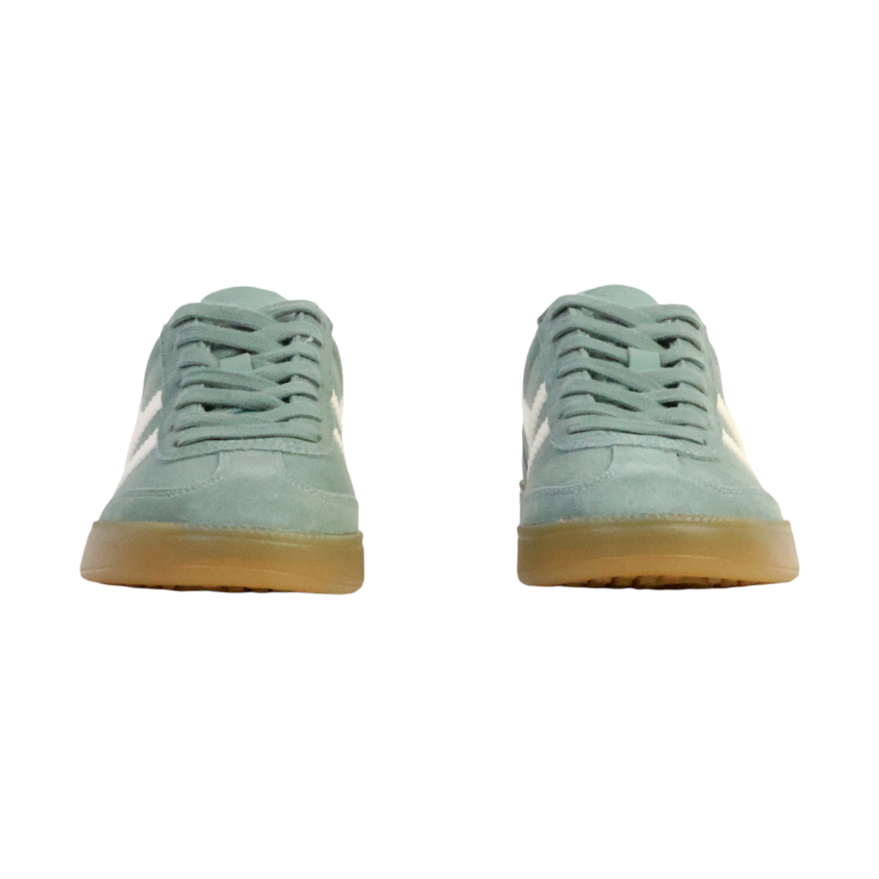 Leather basket sneaker Green