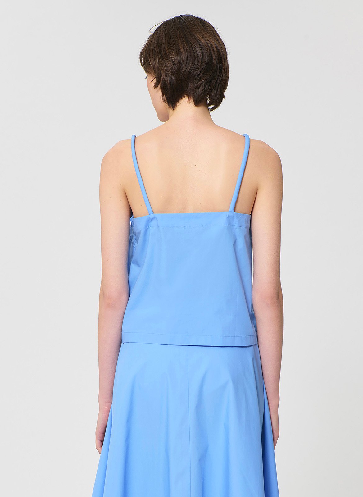 Top court ample en coton TARA JARMON Bleu