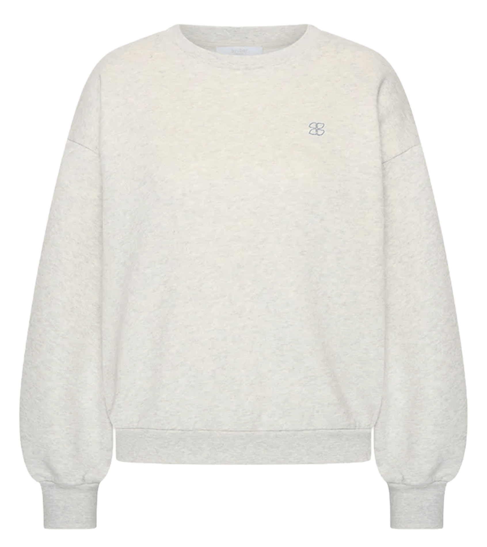Rundhals-Sweatshirt aus Baumwoll-Mix BY BAR Grau