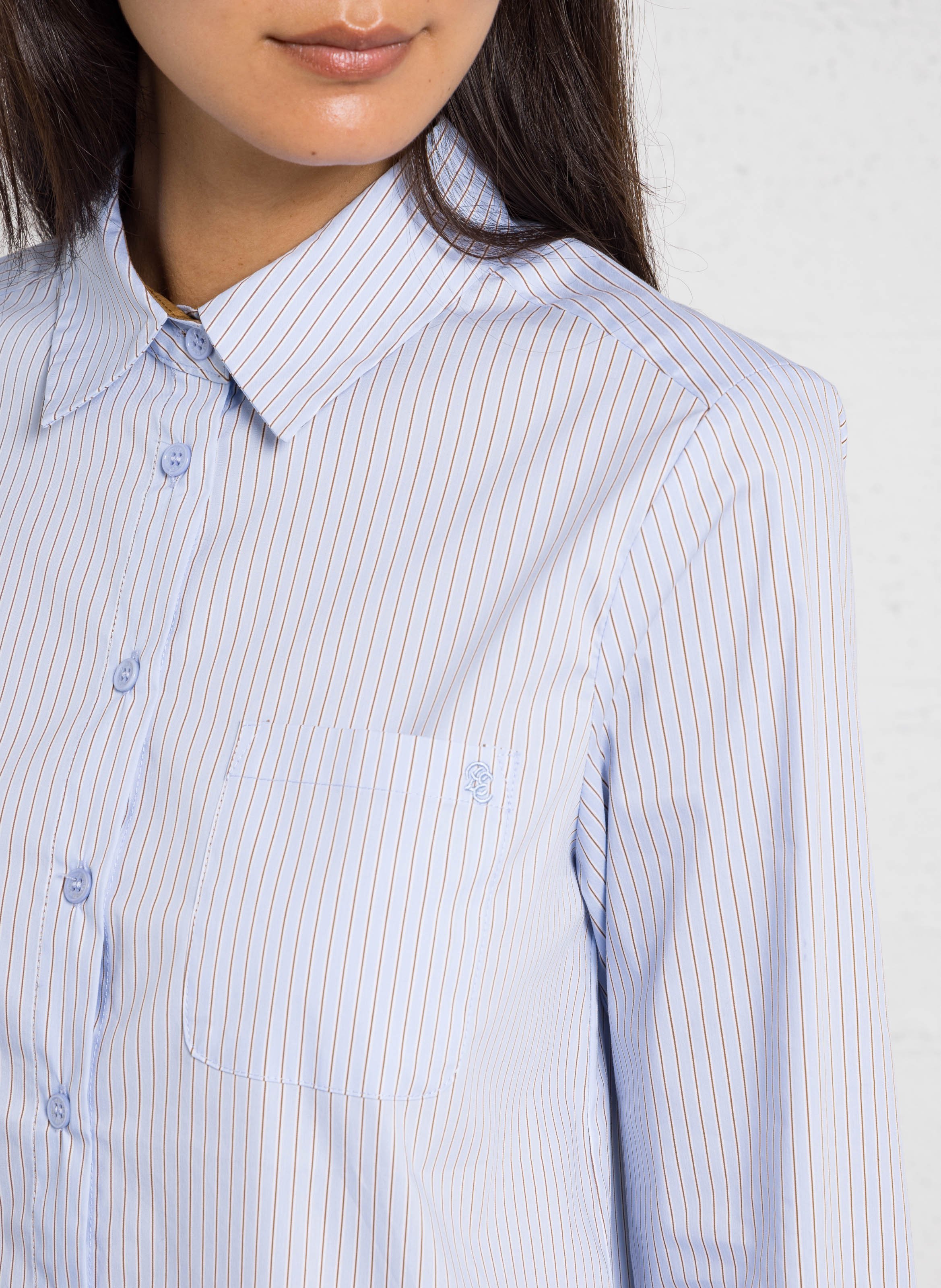 Straight cotton shirt LA PETITE ETOILE Beige