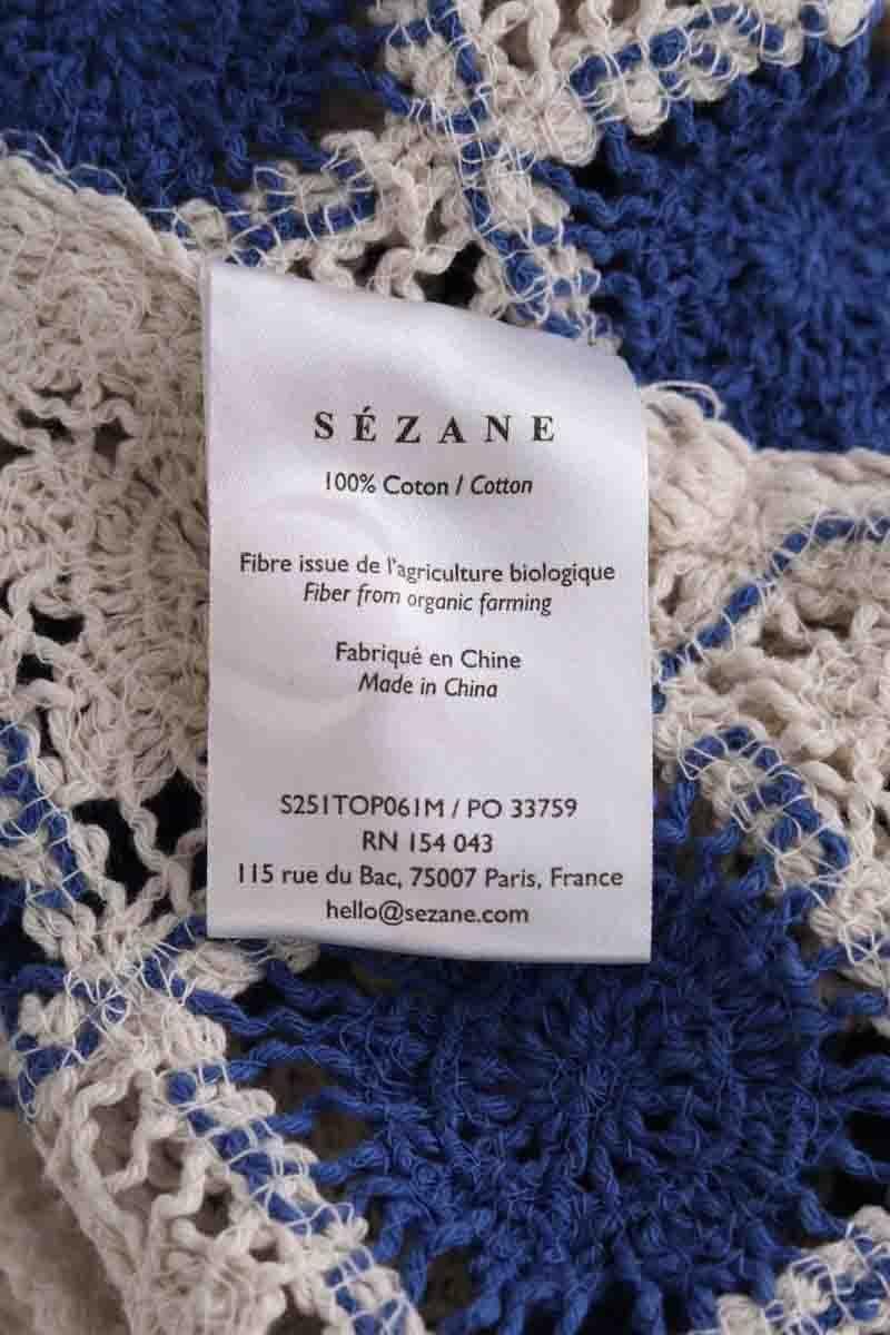 Azawood sleeveless top SEZANE - Seconde main White