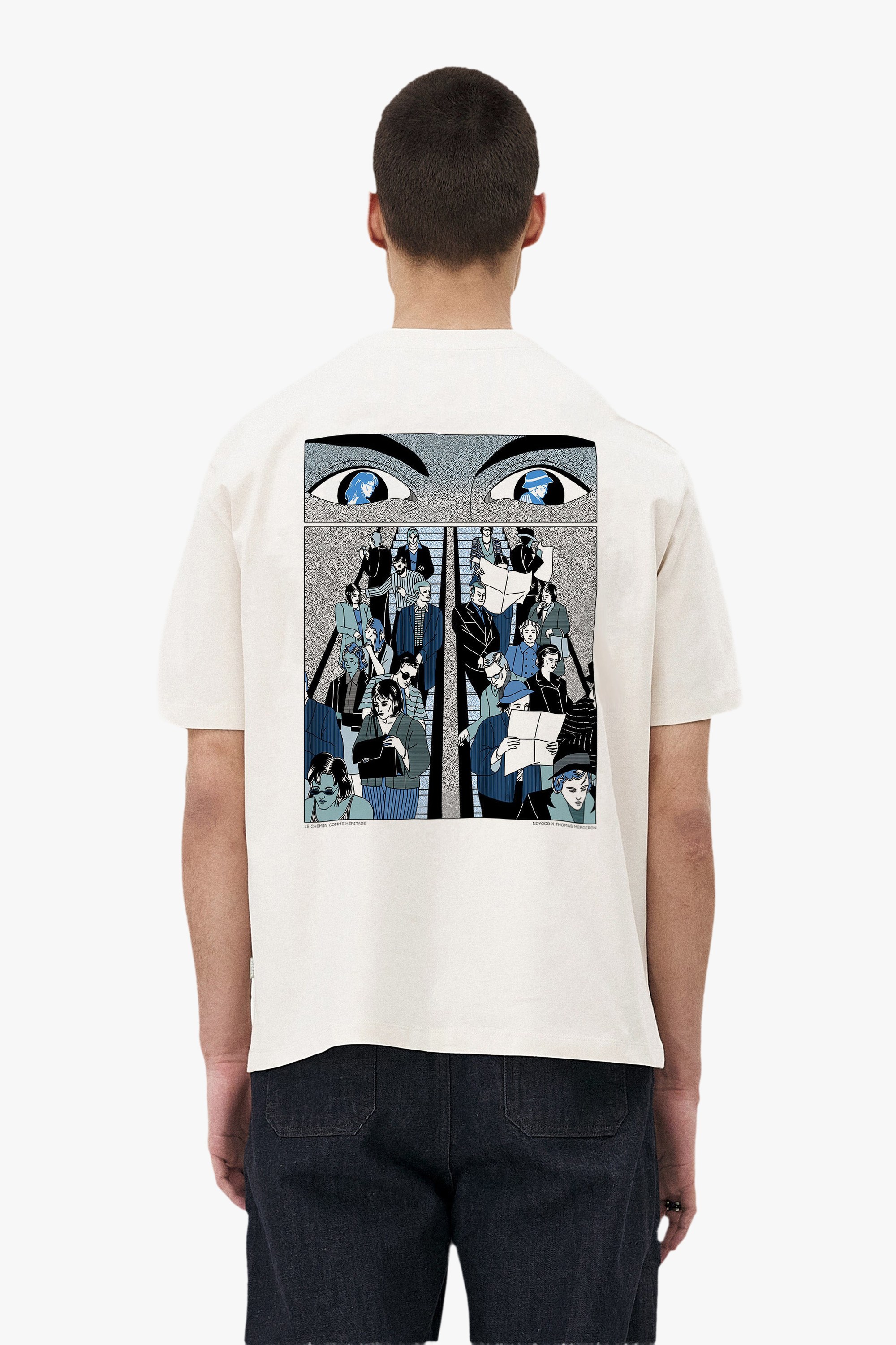 Oversized York T-shirt | Beige Noyoco Men