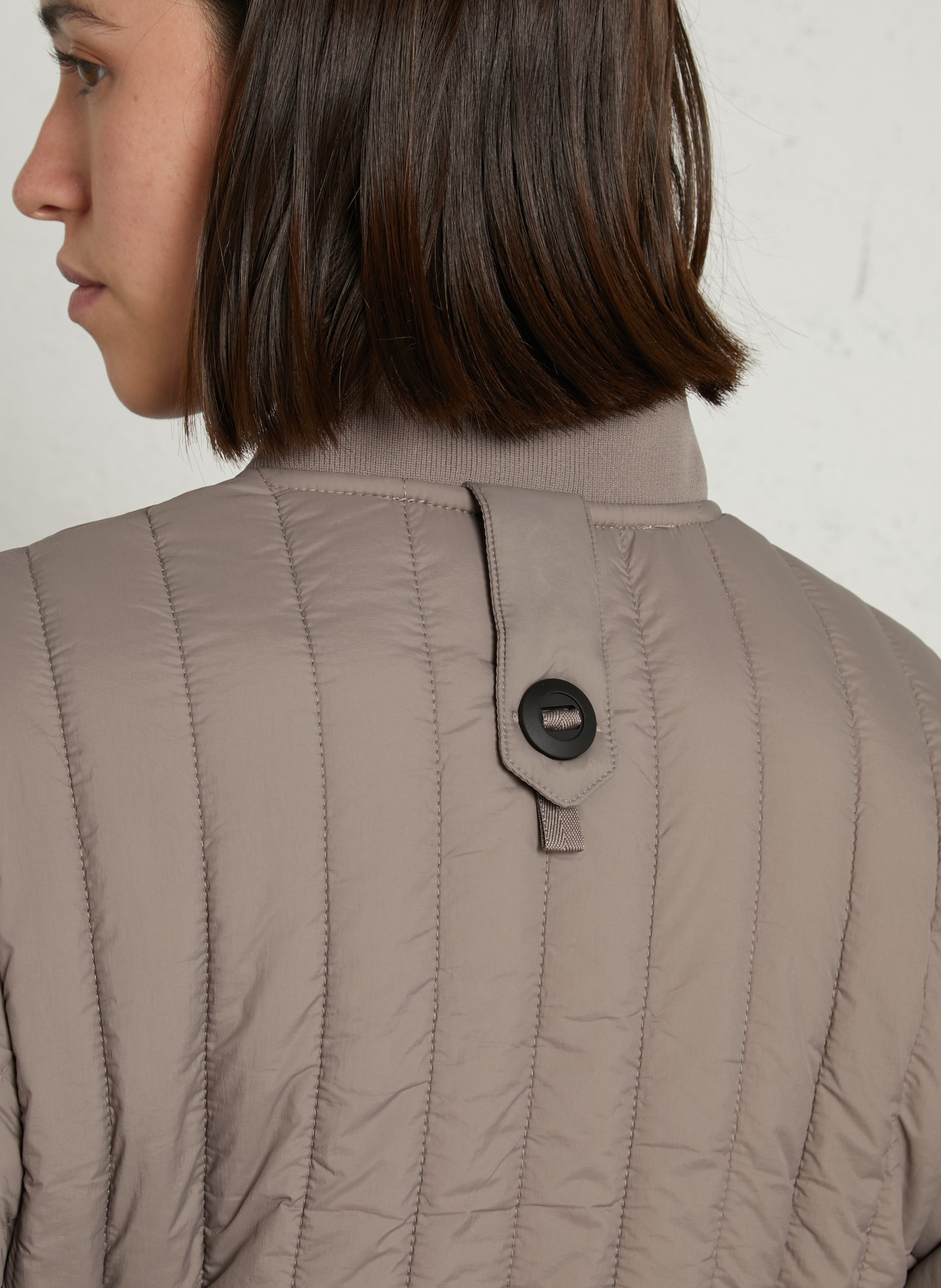Quilted solid straight jacket RAINS Beige
