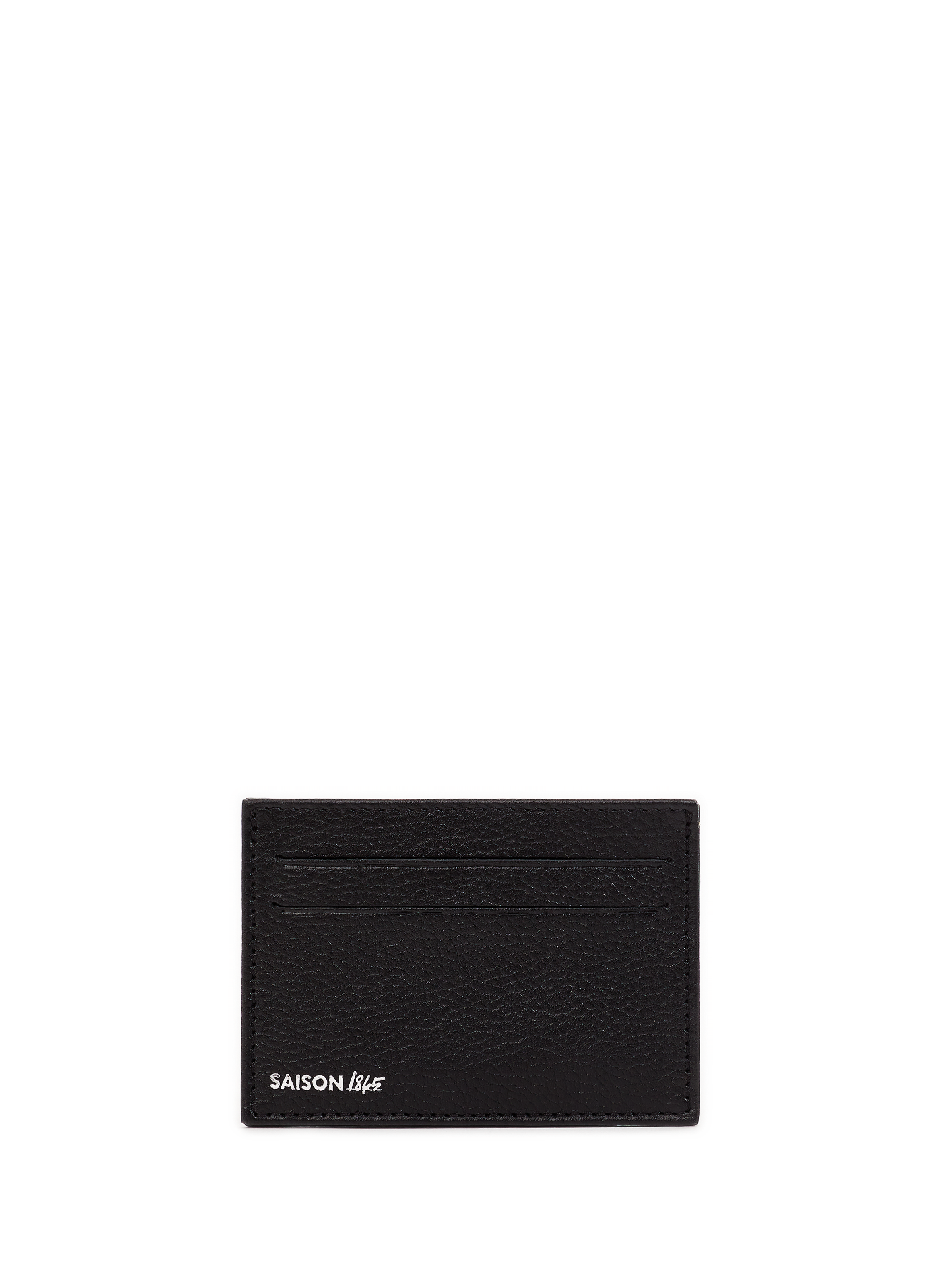 Leather card holder pm fra 579 mini pc black SAISON 1865
