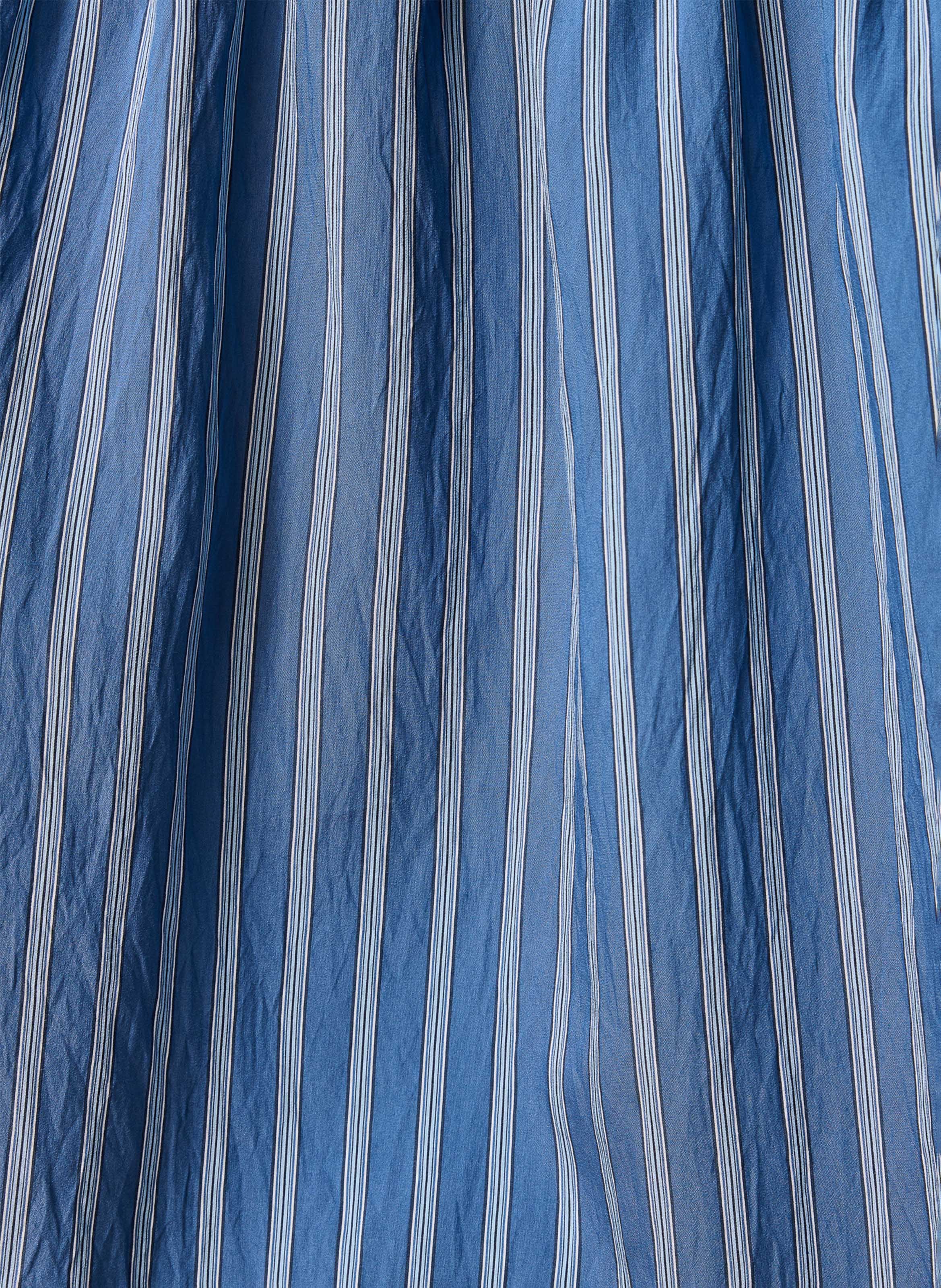 Striped shirt with mao collar LA FEE MARABOUTEE Blue