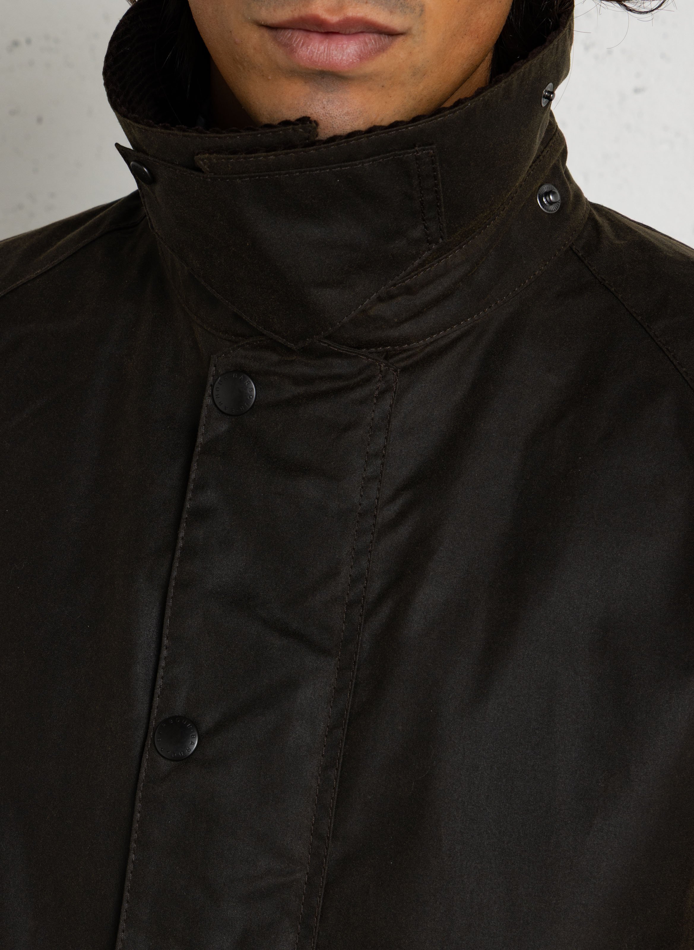 Veste droite en coton BARBOUR Kaki