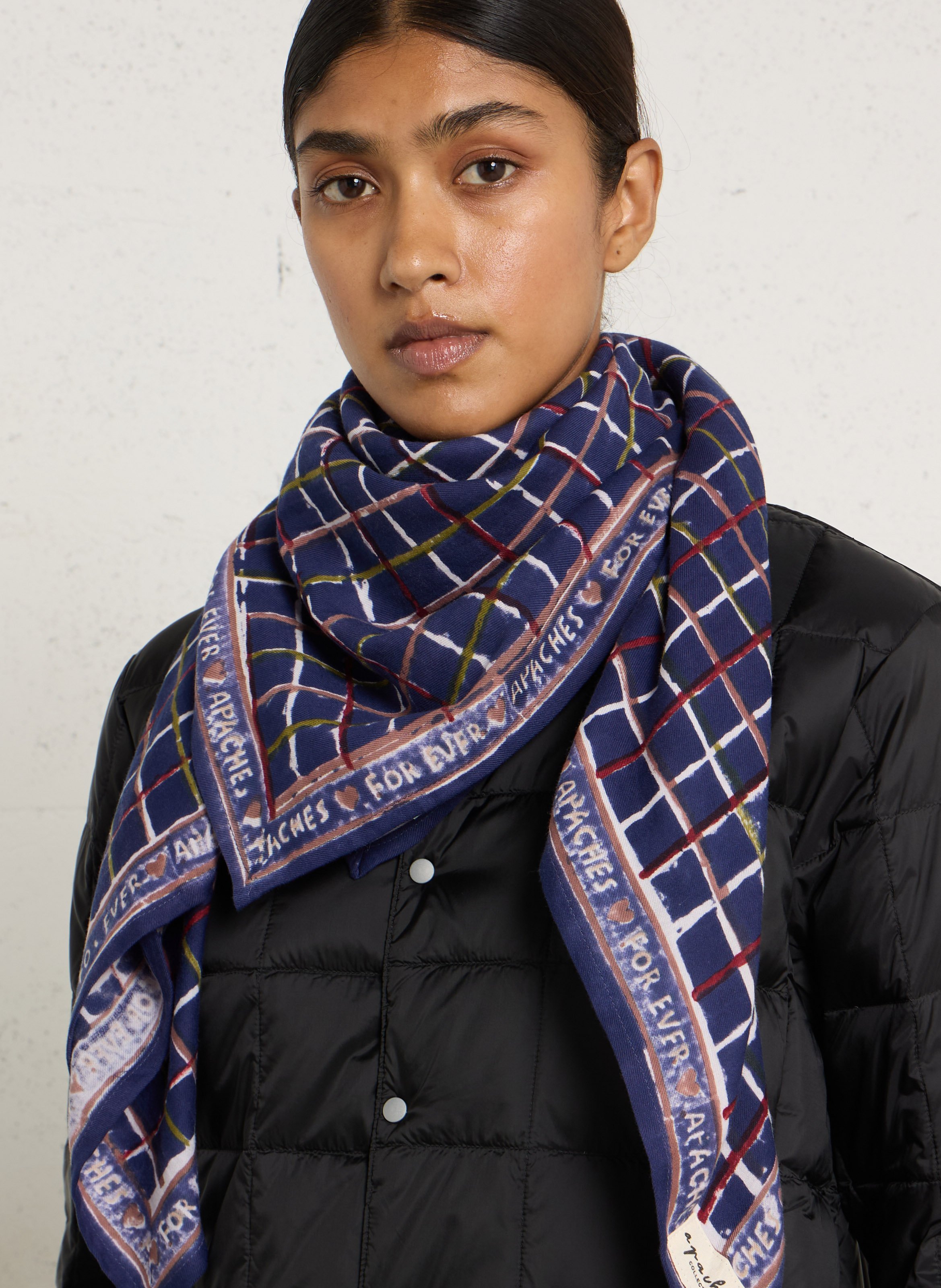 Baumwolltuch mit Print APACHES COLLECTIONS Mehrfarbig