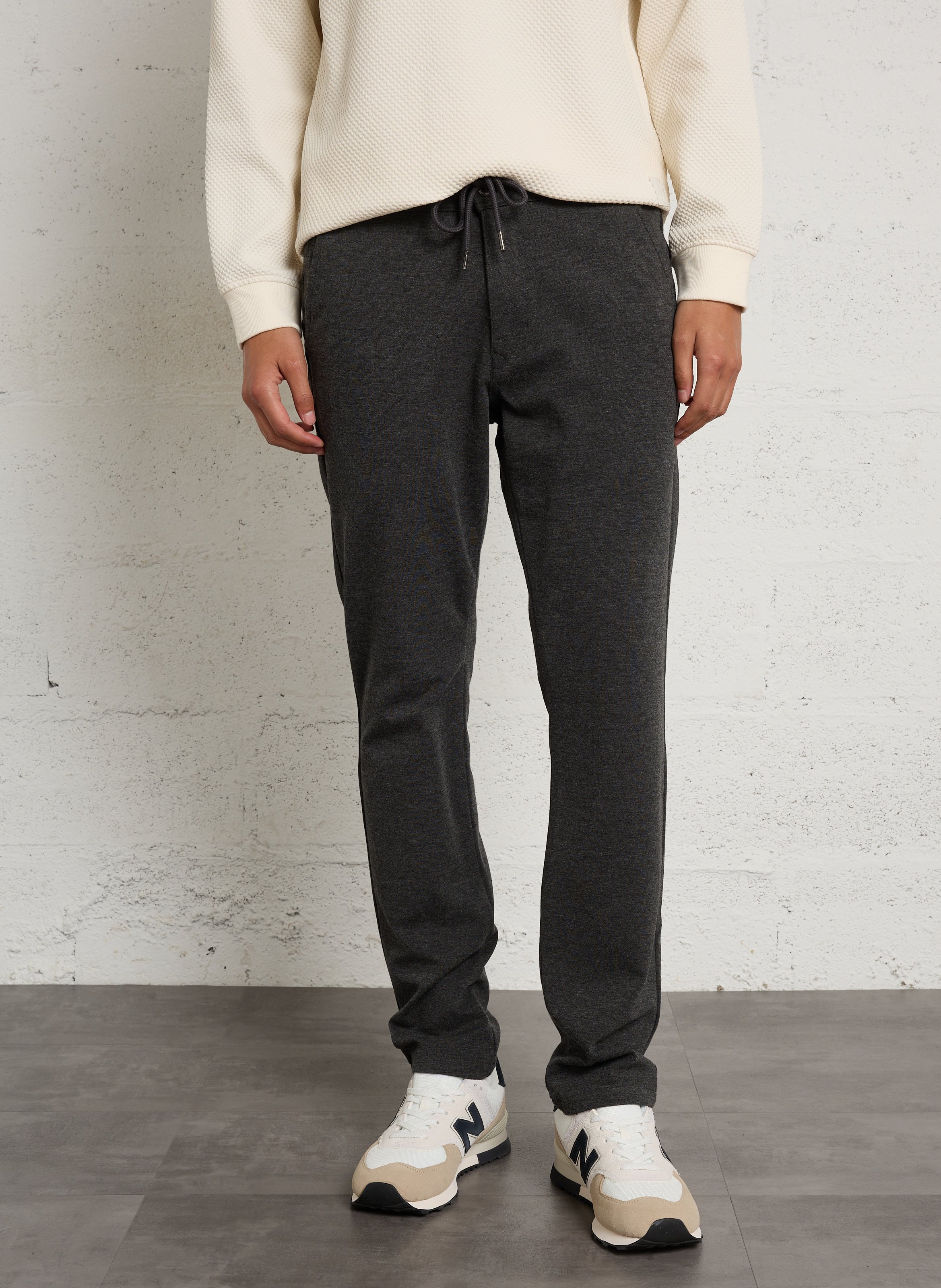 Pantalon droit LE TEMPS DES CERISES Gris