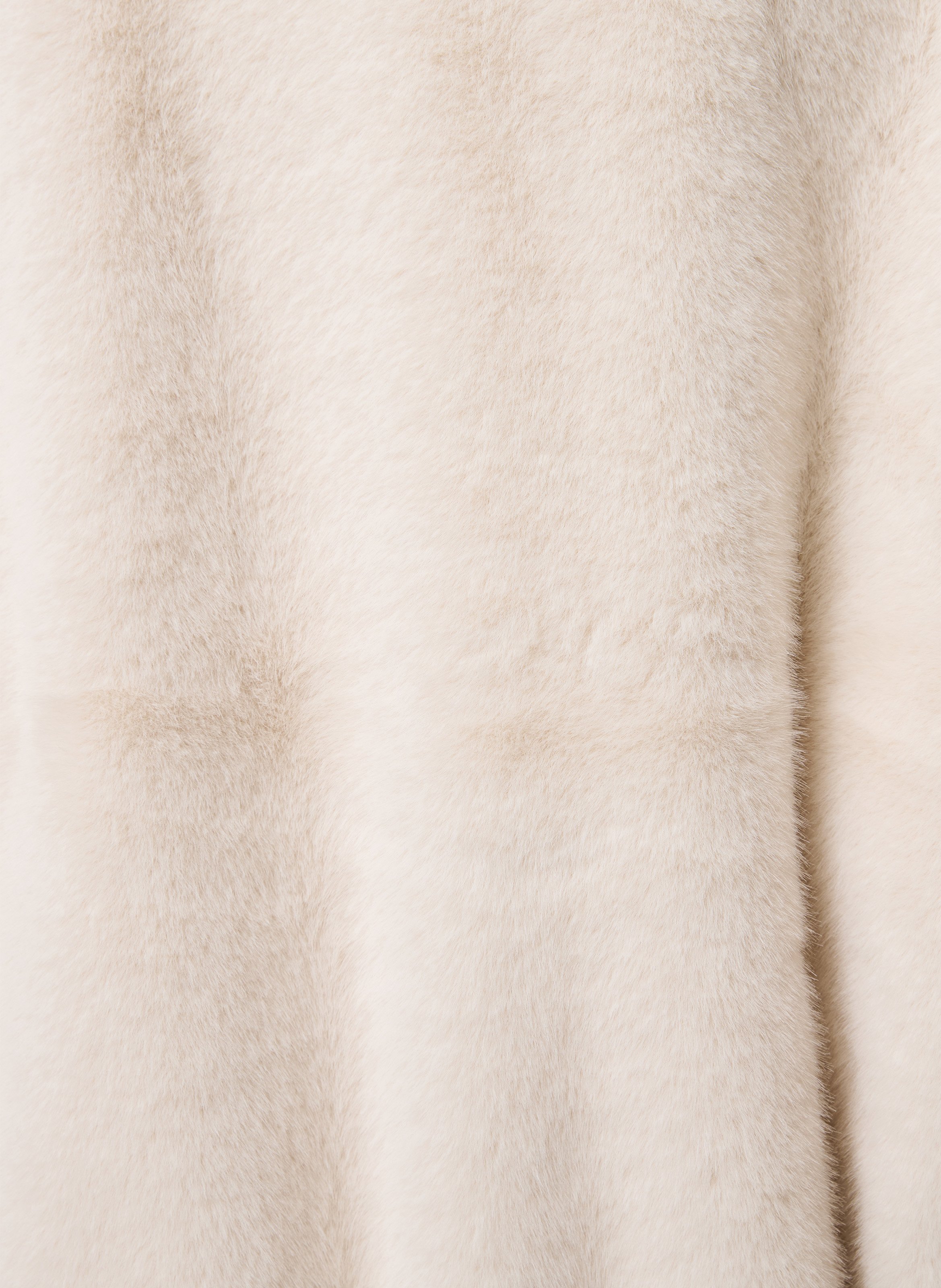 Faux fur coat LA FEE MARABOUTEE Beige