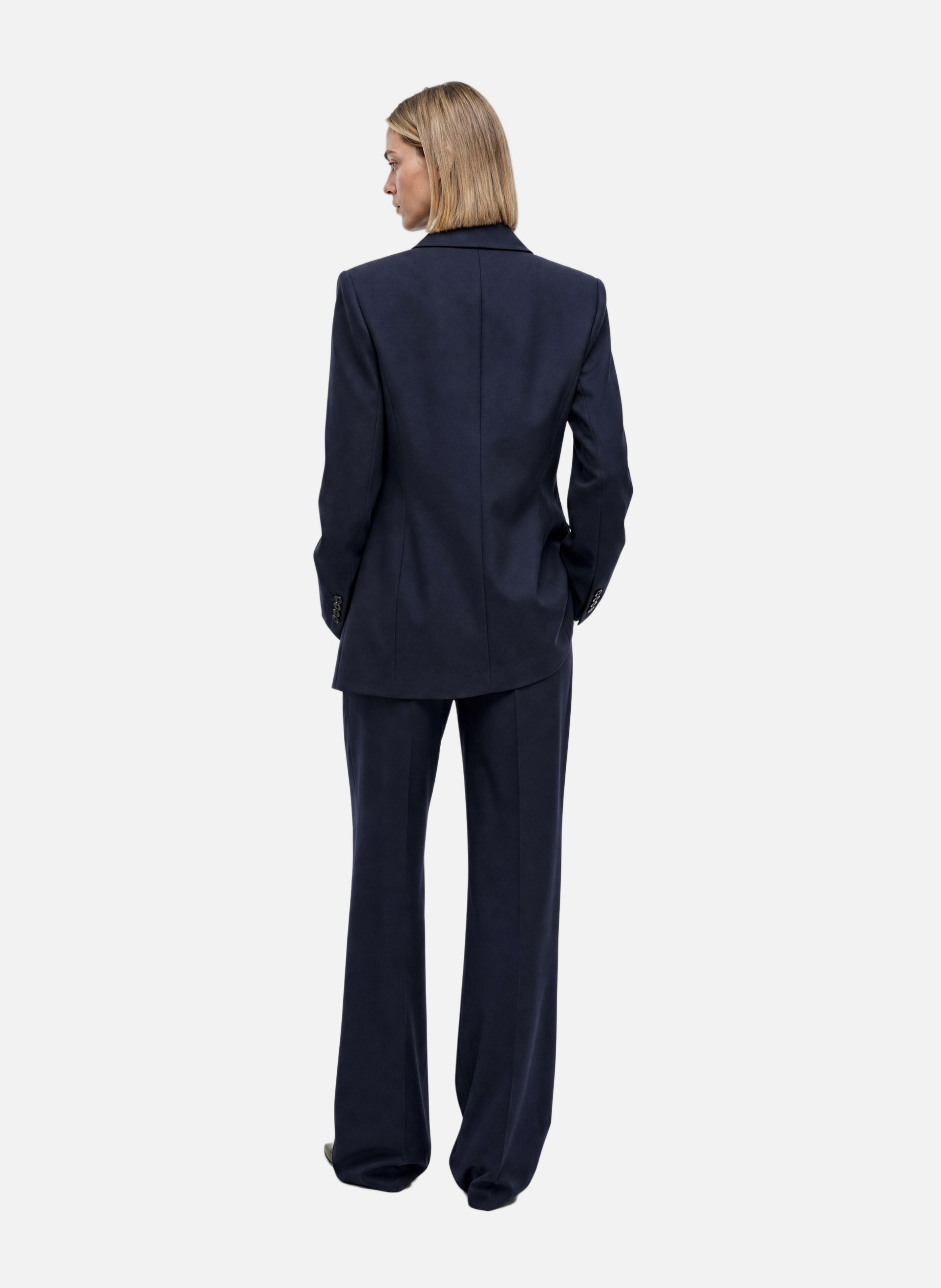 Straight wool blazer THE KOOPLES Blue