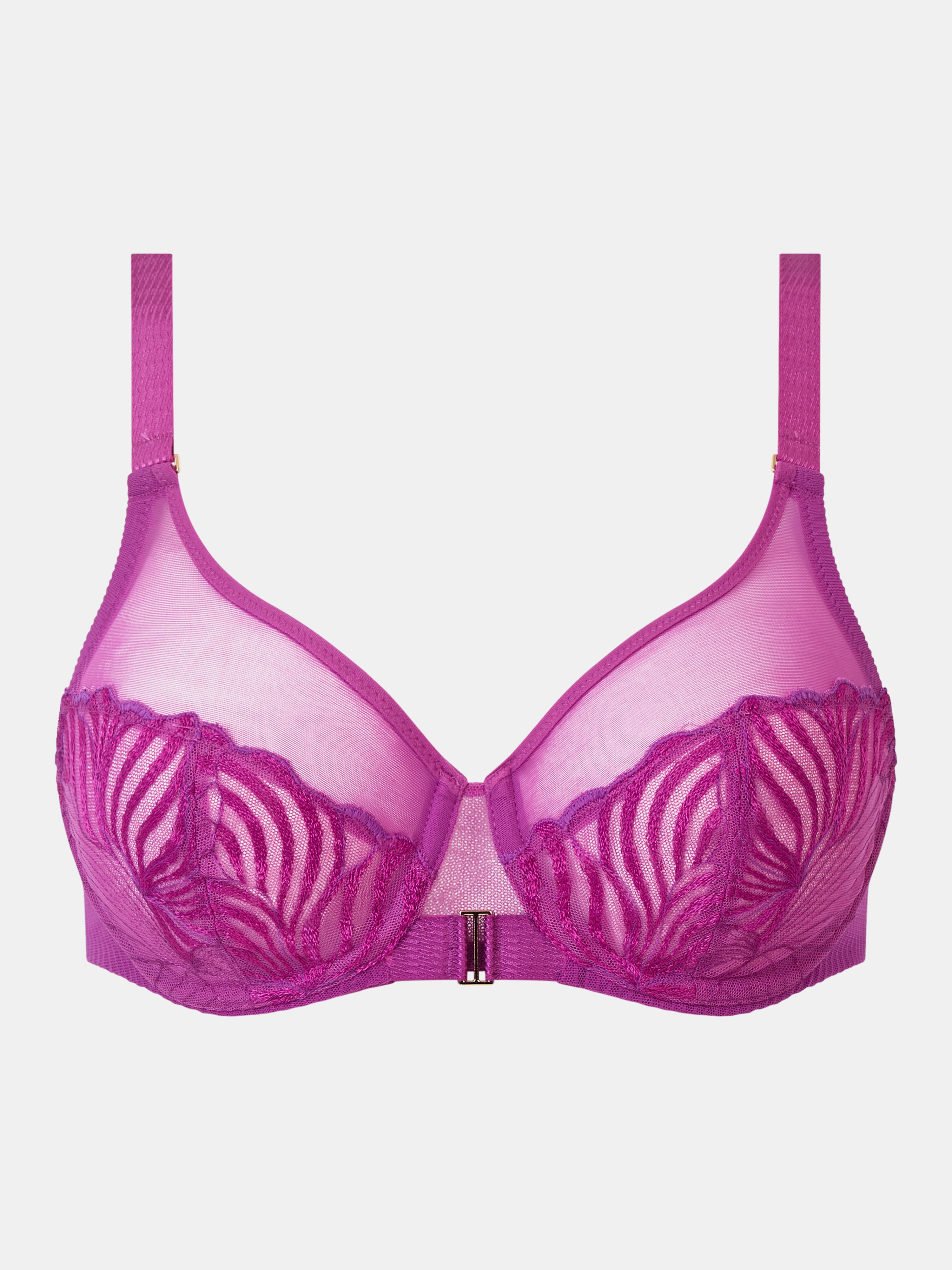 Very supportive embroidered bra CHANTELLE Pink