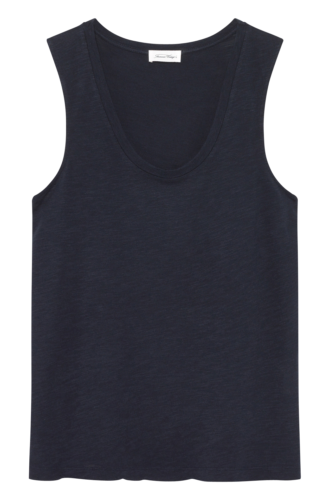 Débardeur col rond en coton mélangé AMERICAN VINTAGE Bleu