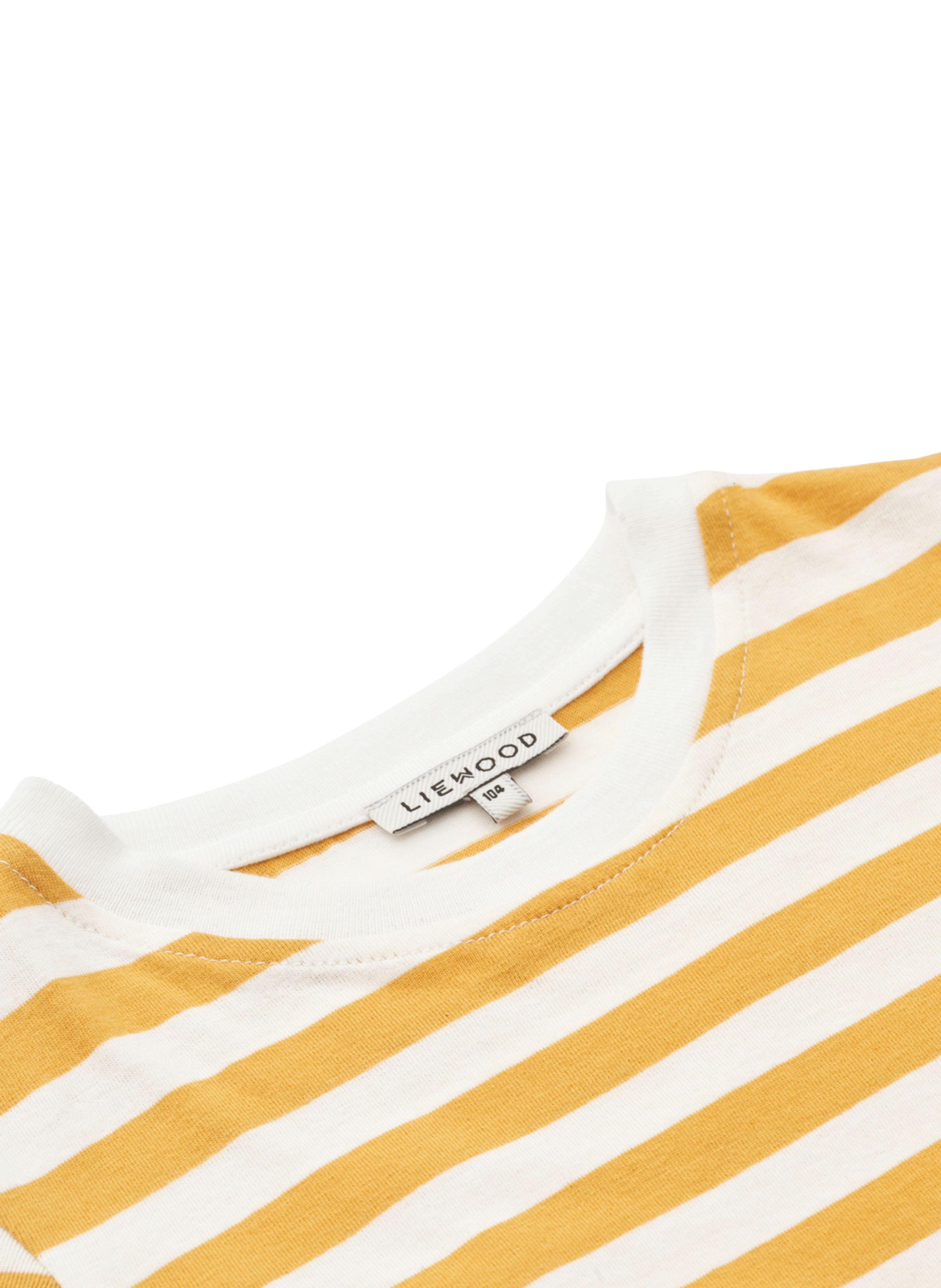 Robe courte col rond à rayures en coton mélangé  LIEWOOD Jaune