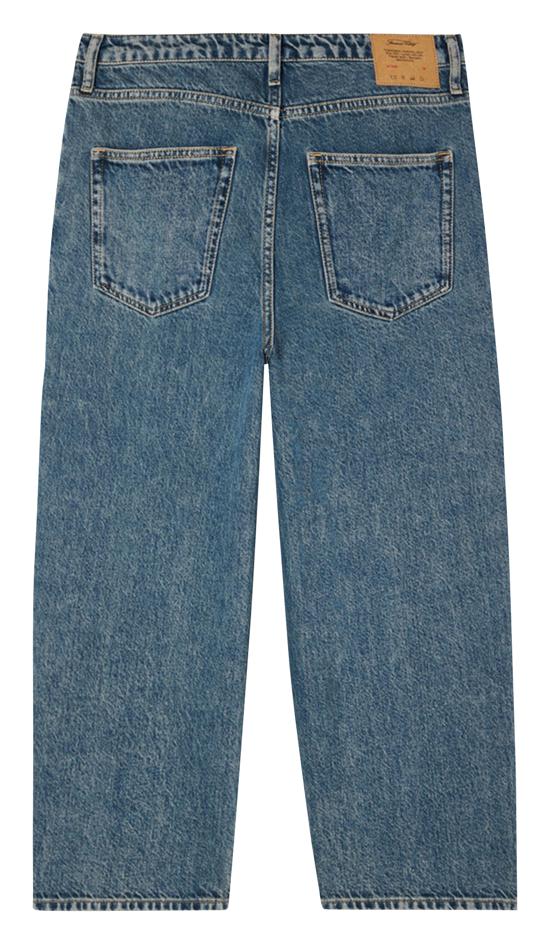 Mom-Jeans aus verwaschenem Denim AMERICAN VINTAGE Blau
