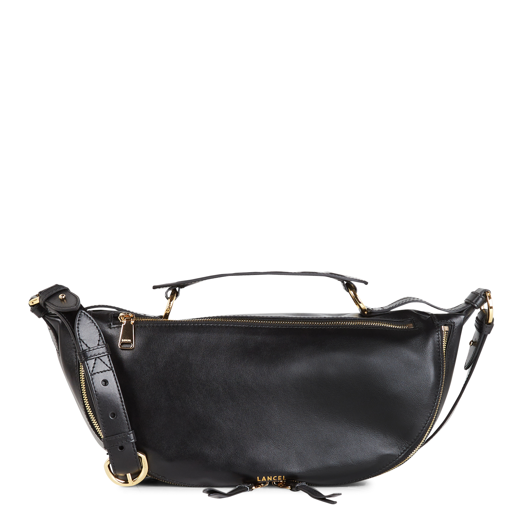 Sac bandoulière en cuir LANCEL Noir