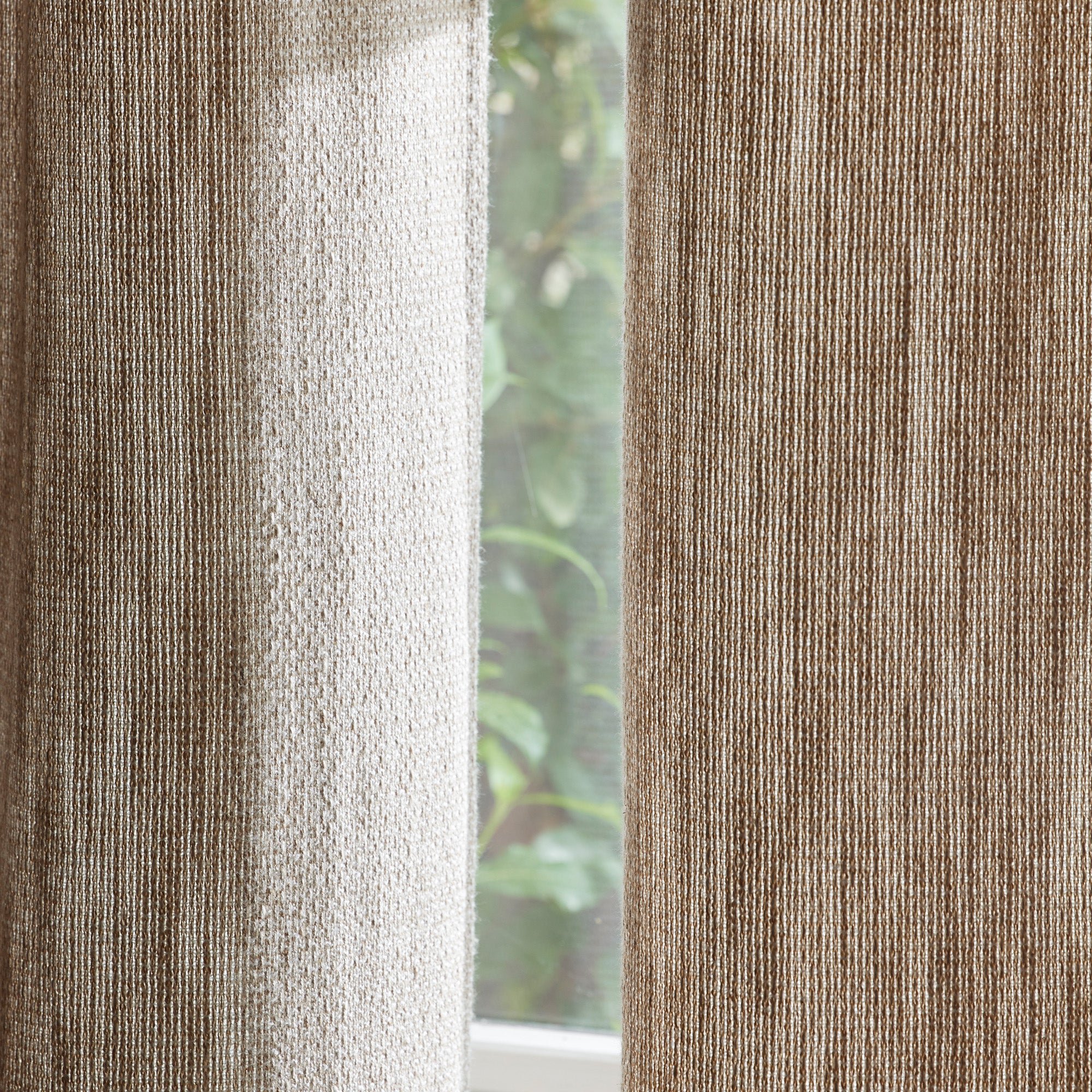 FLORESTA - Curtain with golden eyelets MADURA Orange
