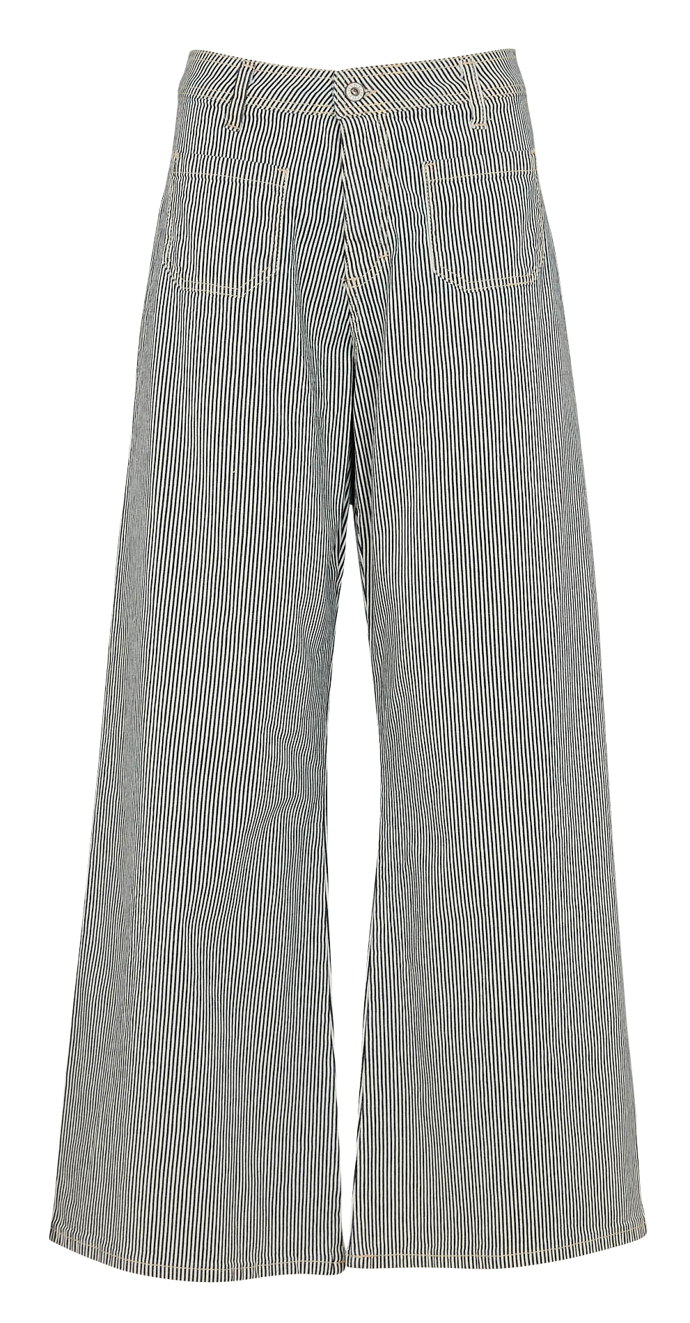 High-waisted striped flare jeans PLEASE Multicolored