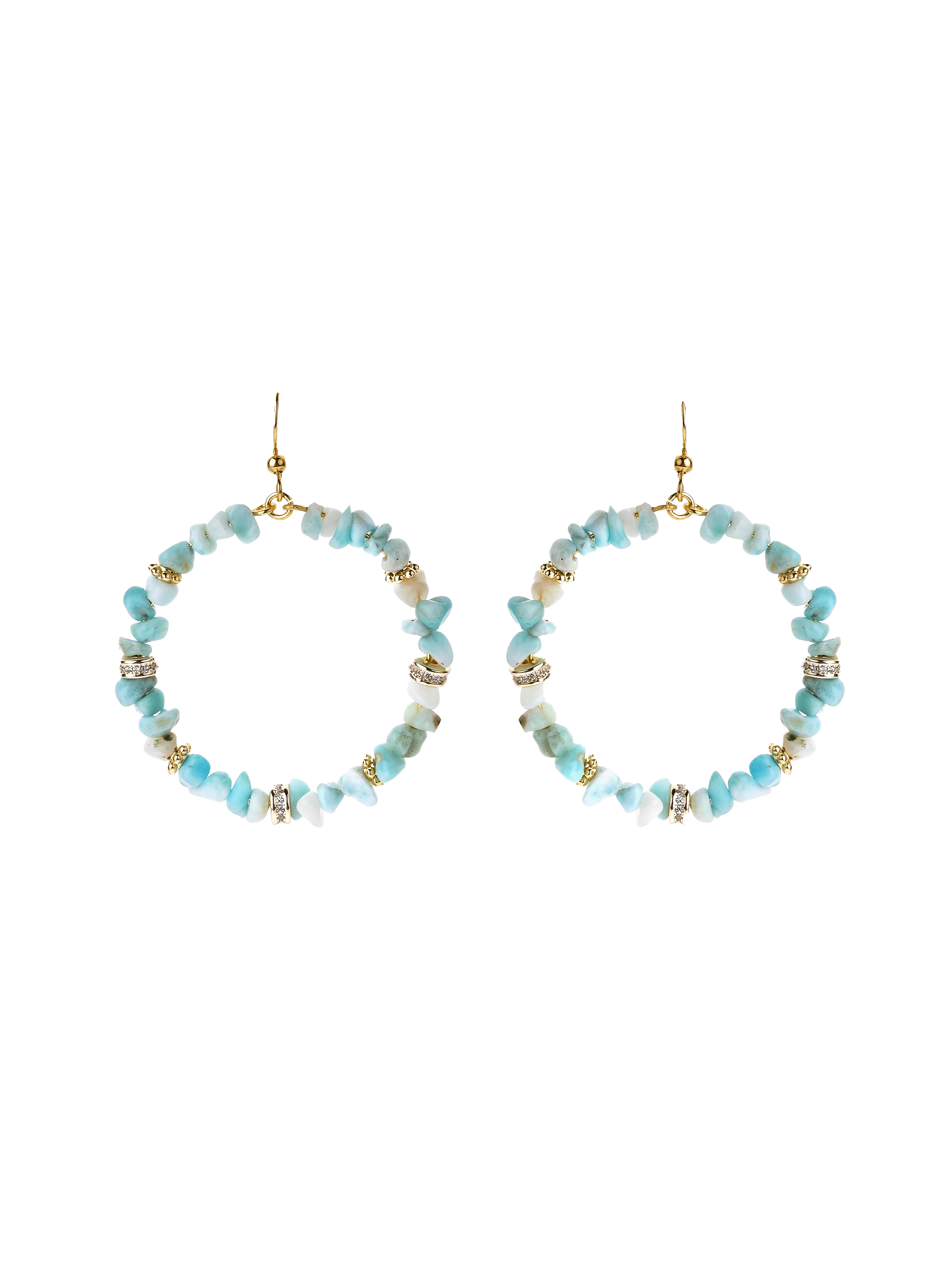 Earrings with beads for pierced ears HIPANEMA Blue