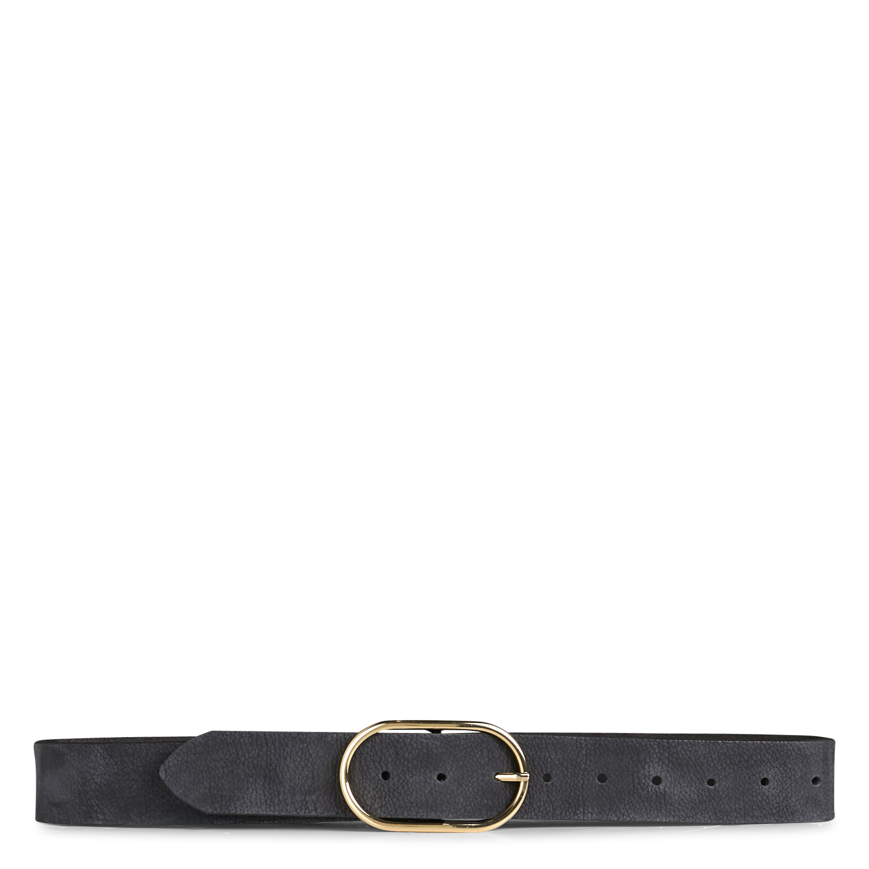 Ceinture grainée à boucle en cuir ONE STEP