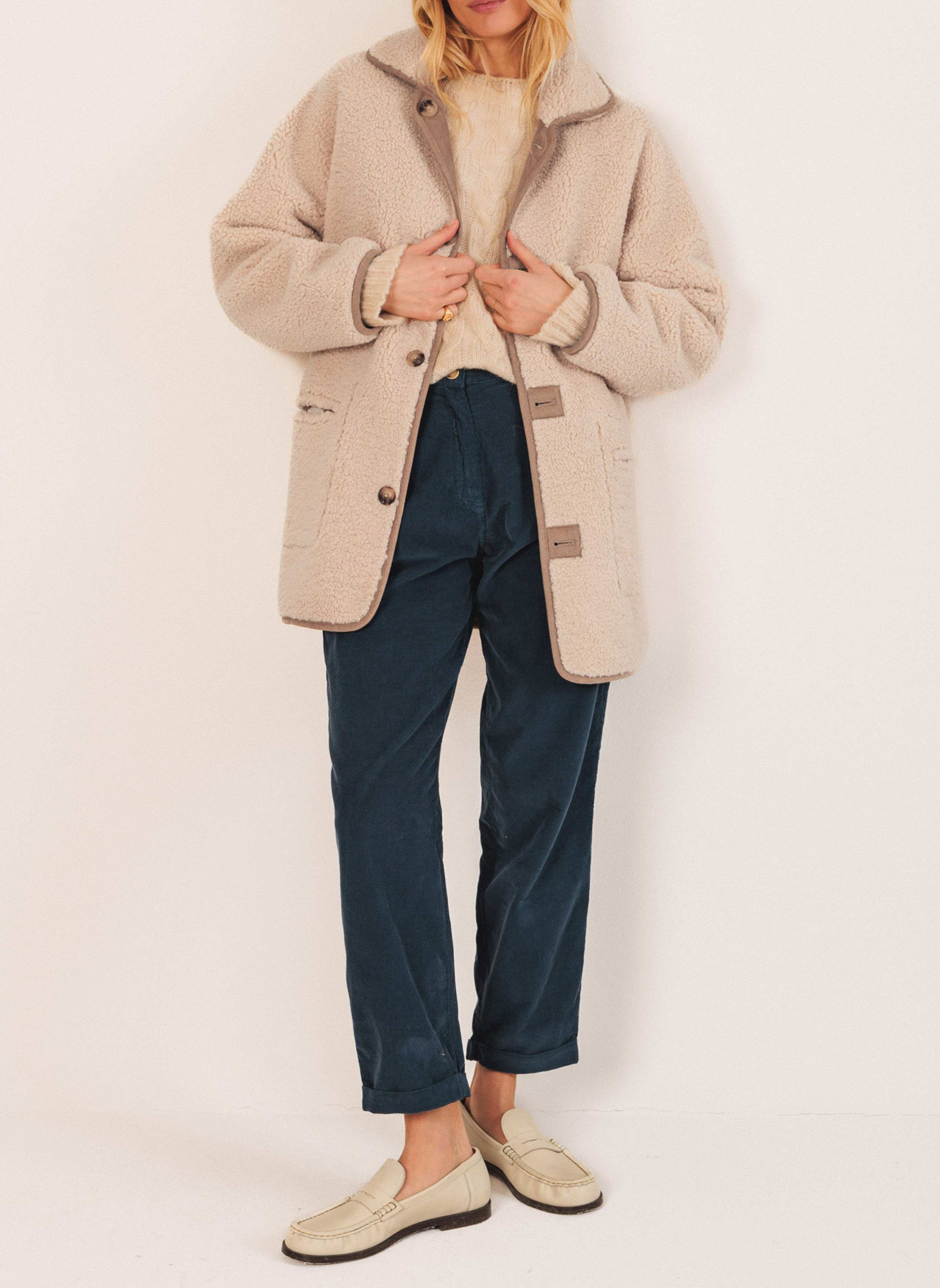 Manteau col montant INDI & COLD Beige