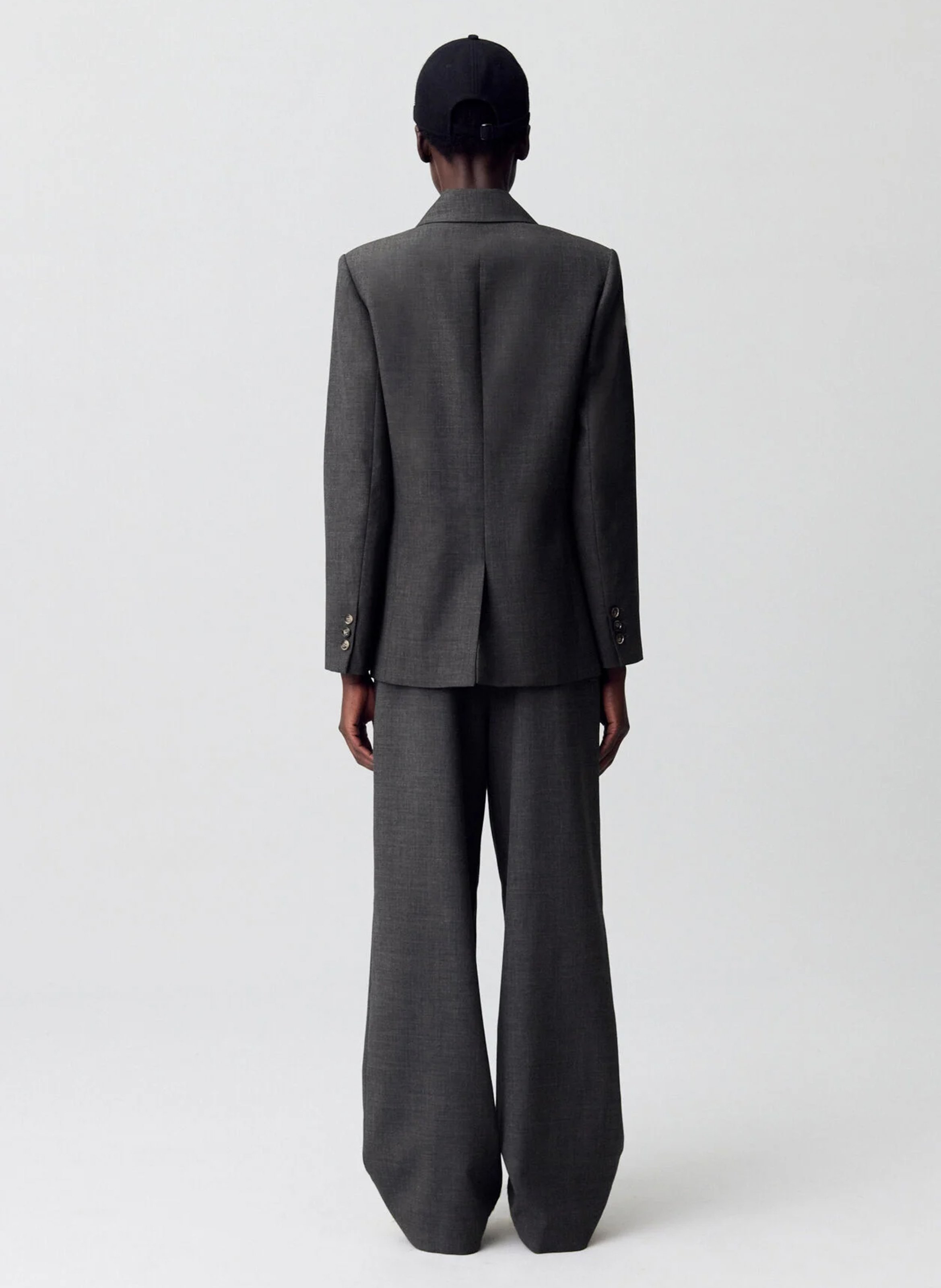 Veste tailleur droite unie CLAUDIE PIERLOT Gris