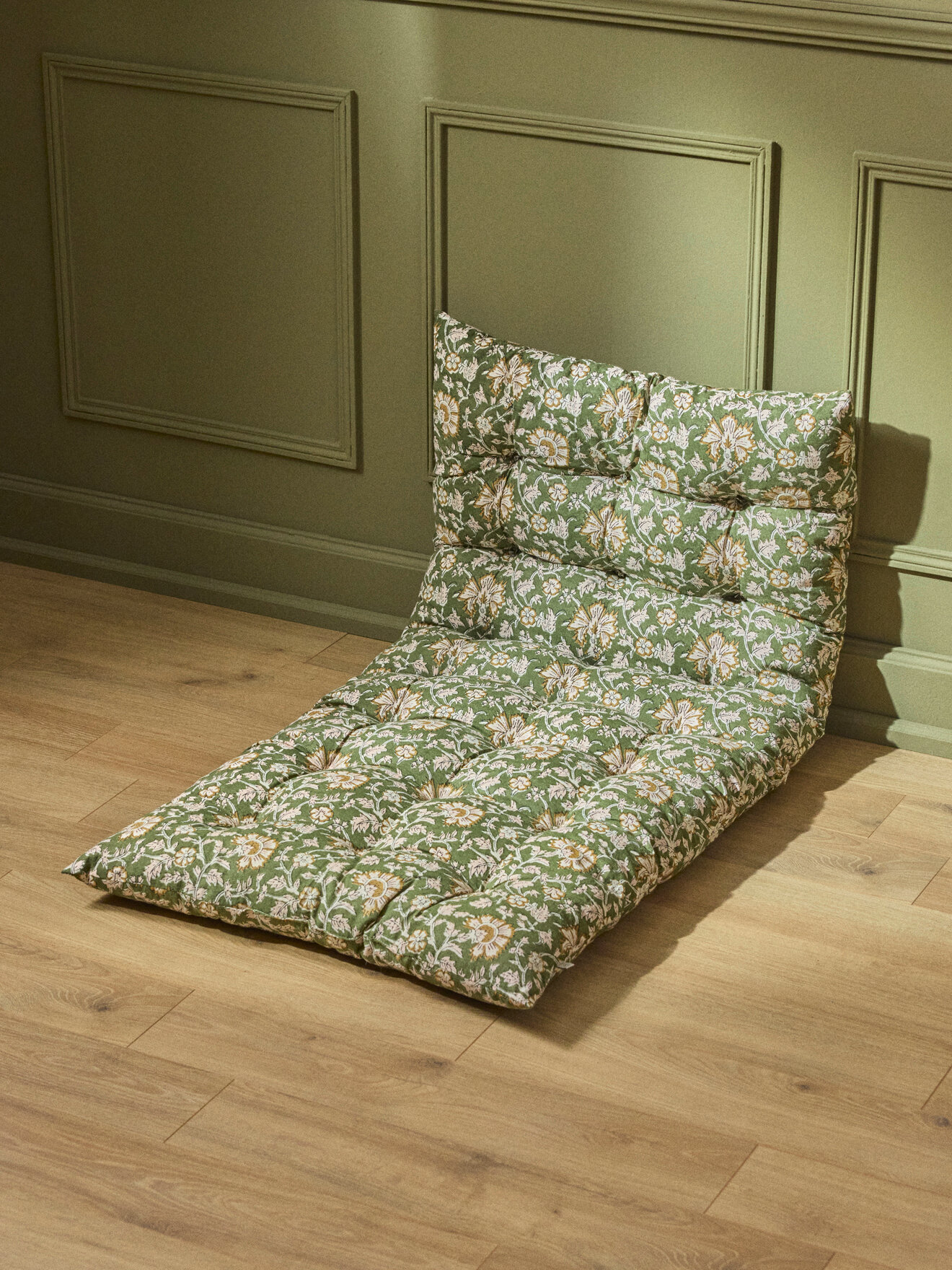 Indian fabric decorative mattress CYRILLUS Green