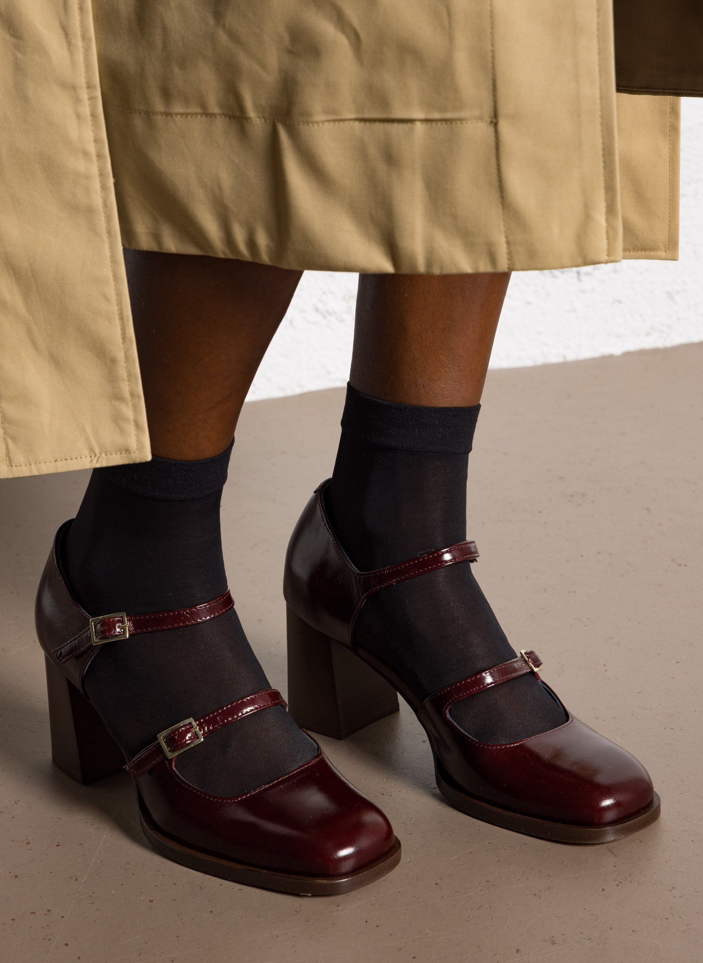 Leren Mary Jane-schoenen BOCAGE Bruin