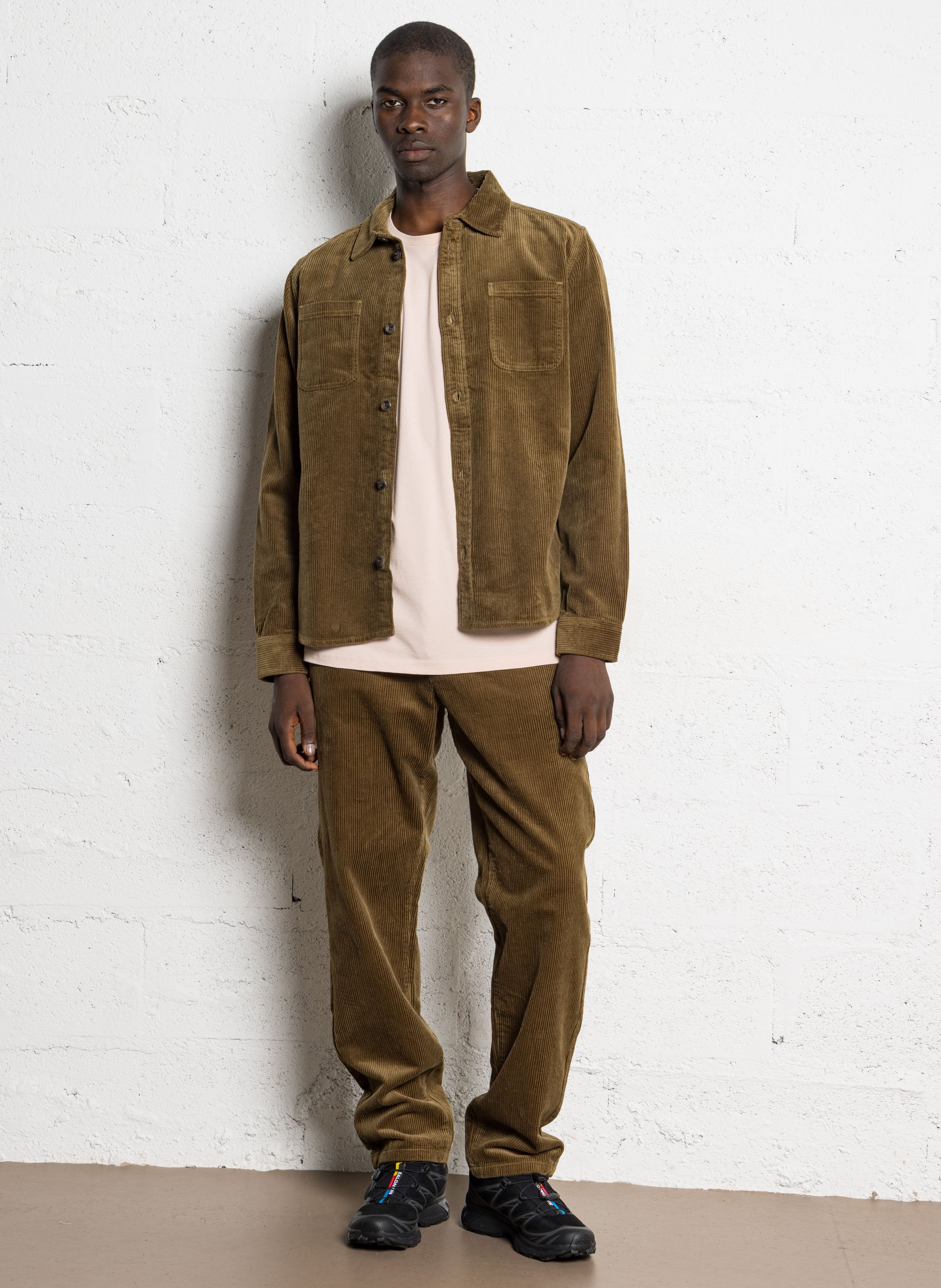 Corduroy cropped pants LES DEUX Khaki