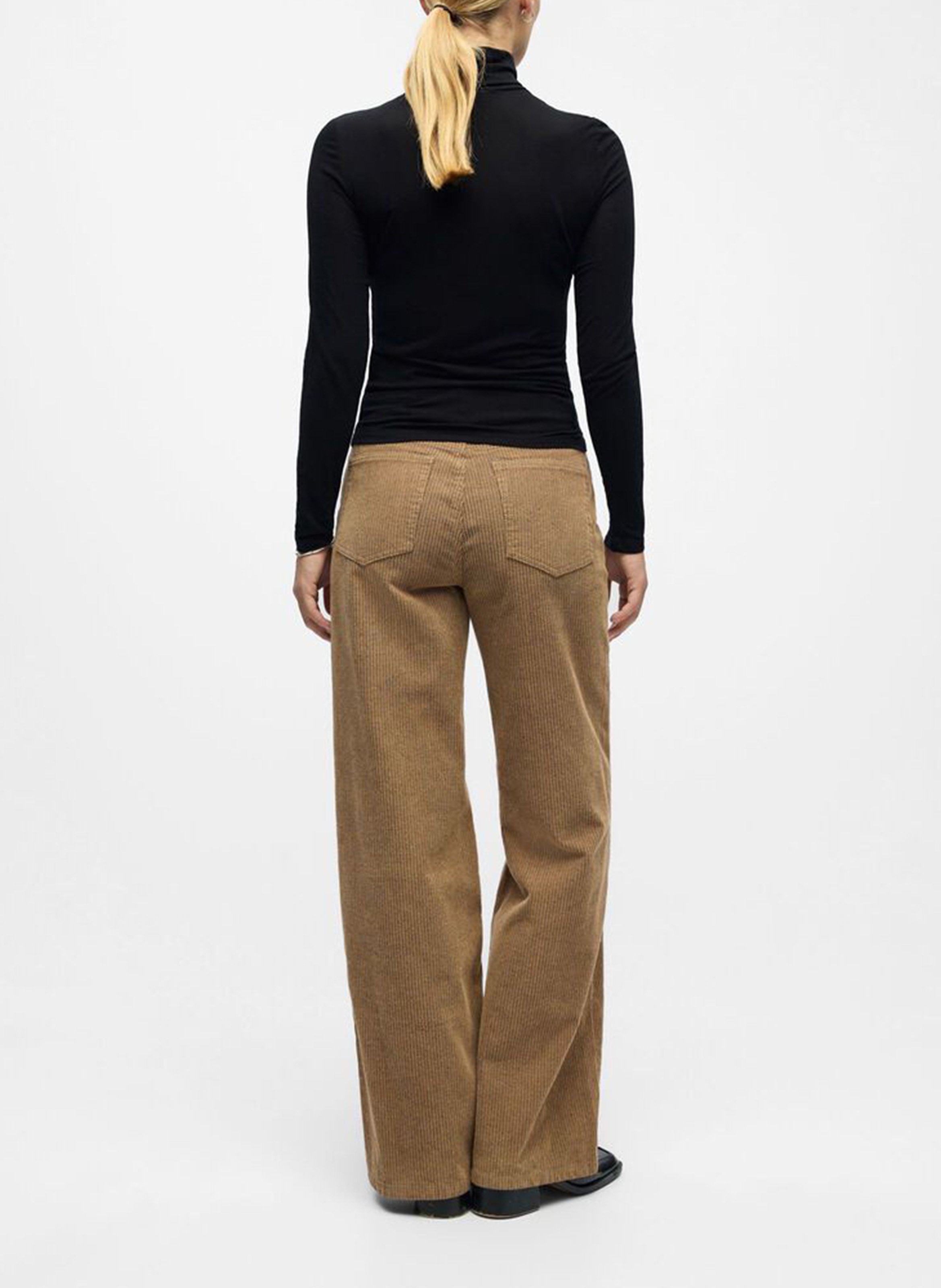 Trui met opstaande kraag OBJECT Zwart