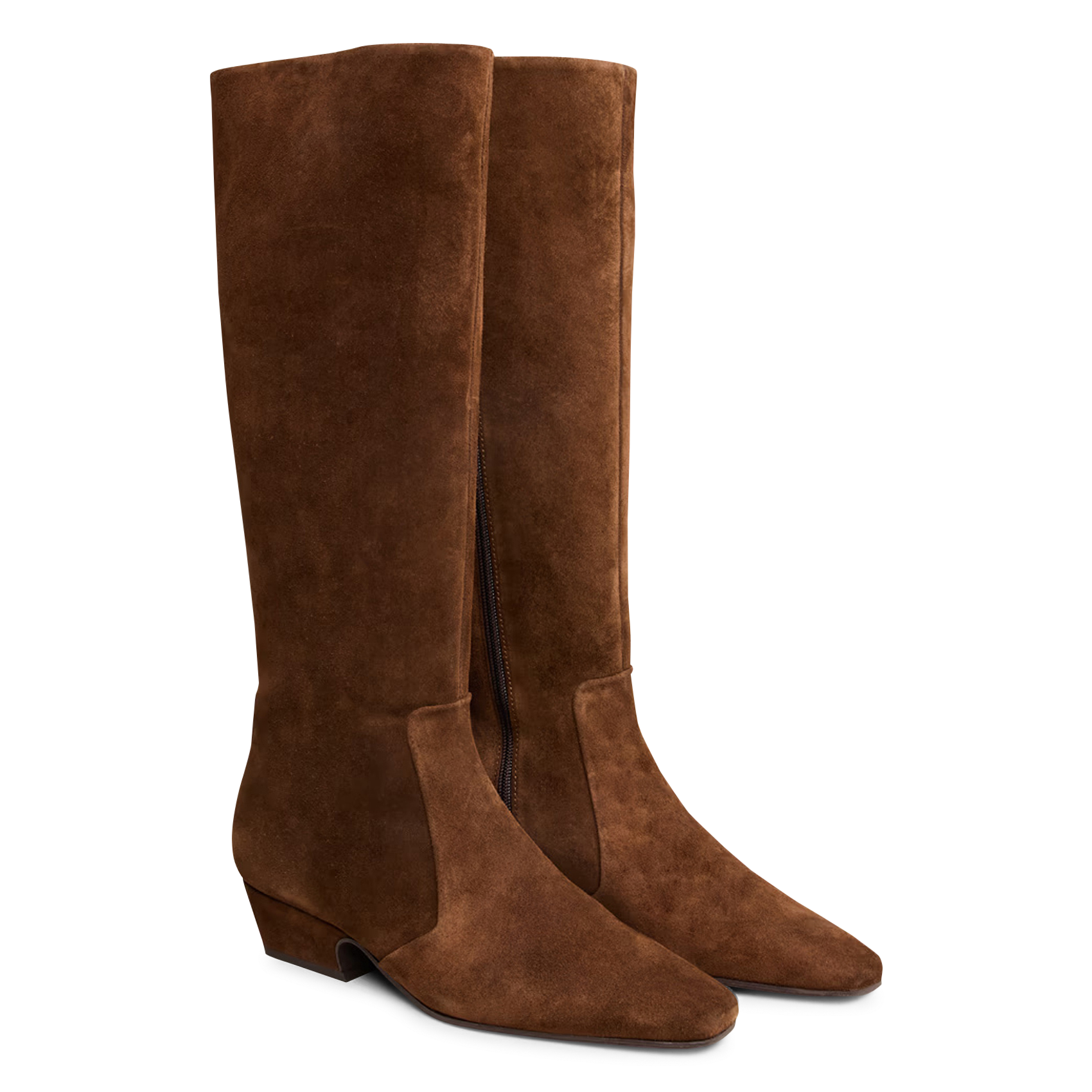 Suede boots JONAK Brown