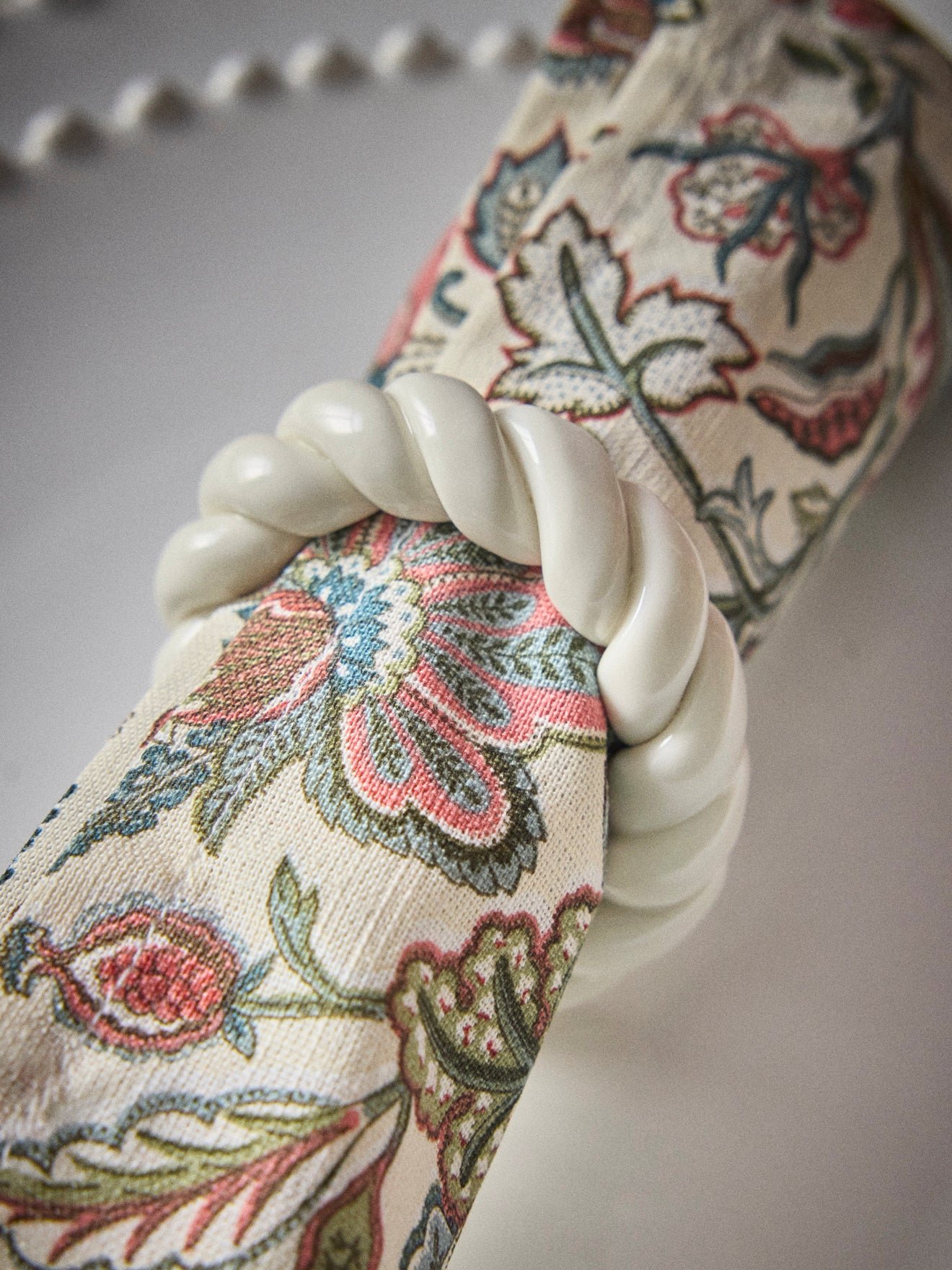 Ceramic napkin ring - set of 6 CYRILLUS Beige