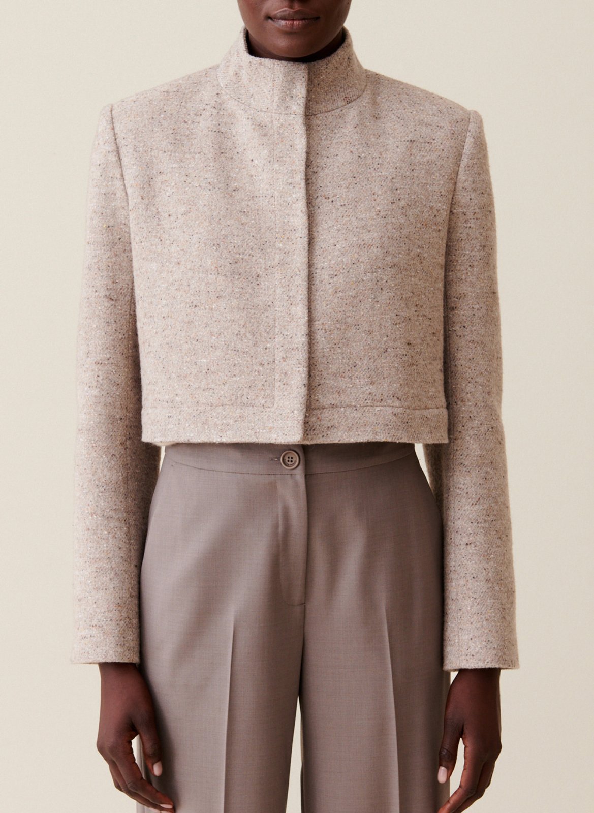 Veste droite col montant  CLAUDIE PIERLOT Beige