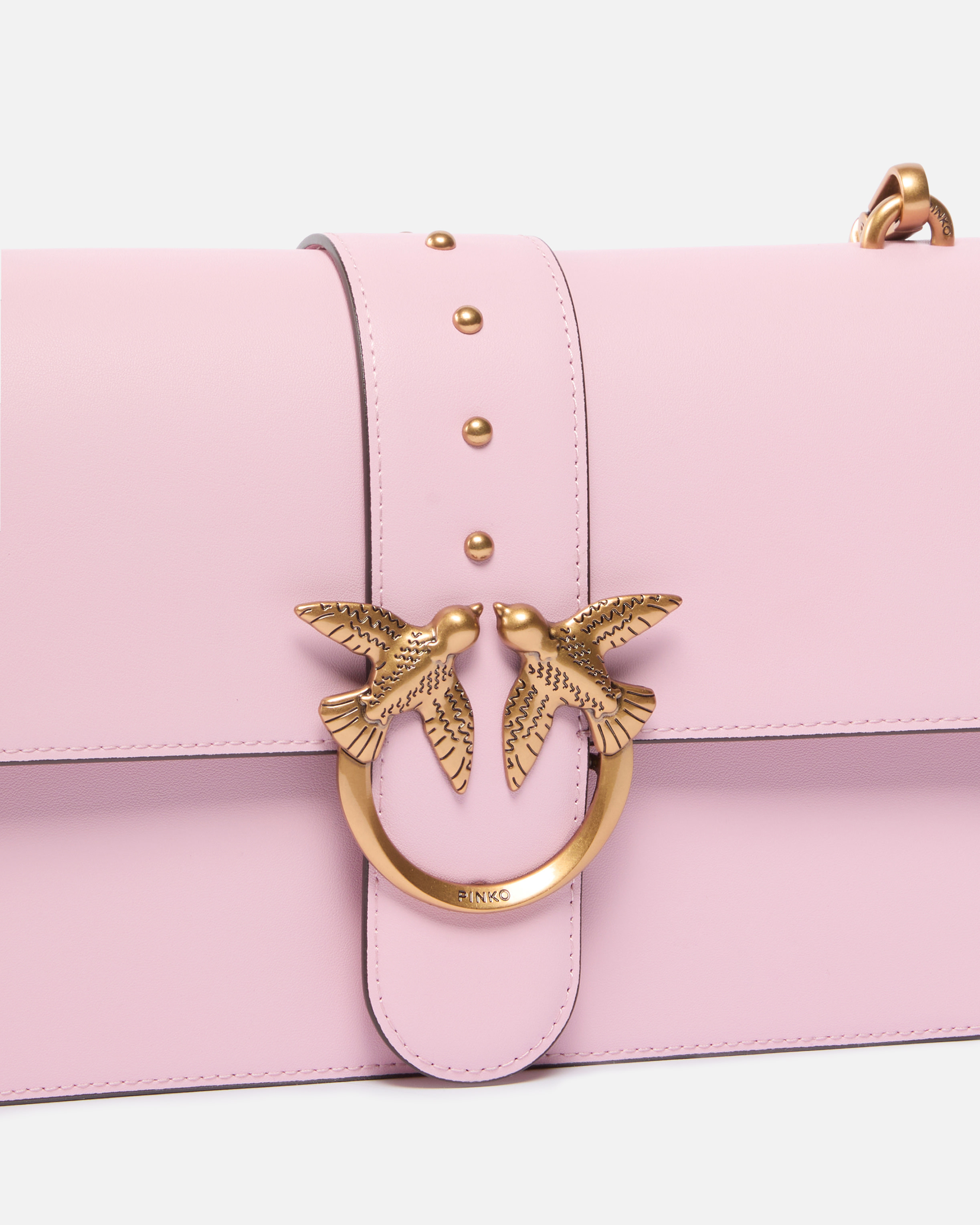 Medium Love Bag One leather handbag Pink