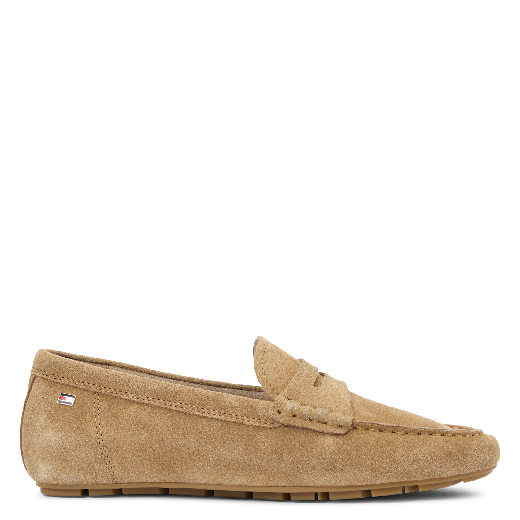 Slip-on suede loafers TOMMY HILFIGER Khaki