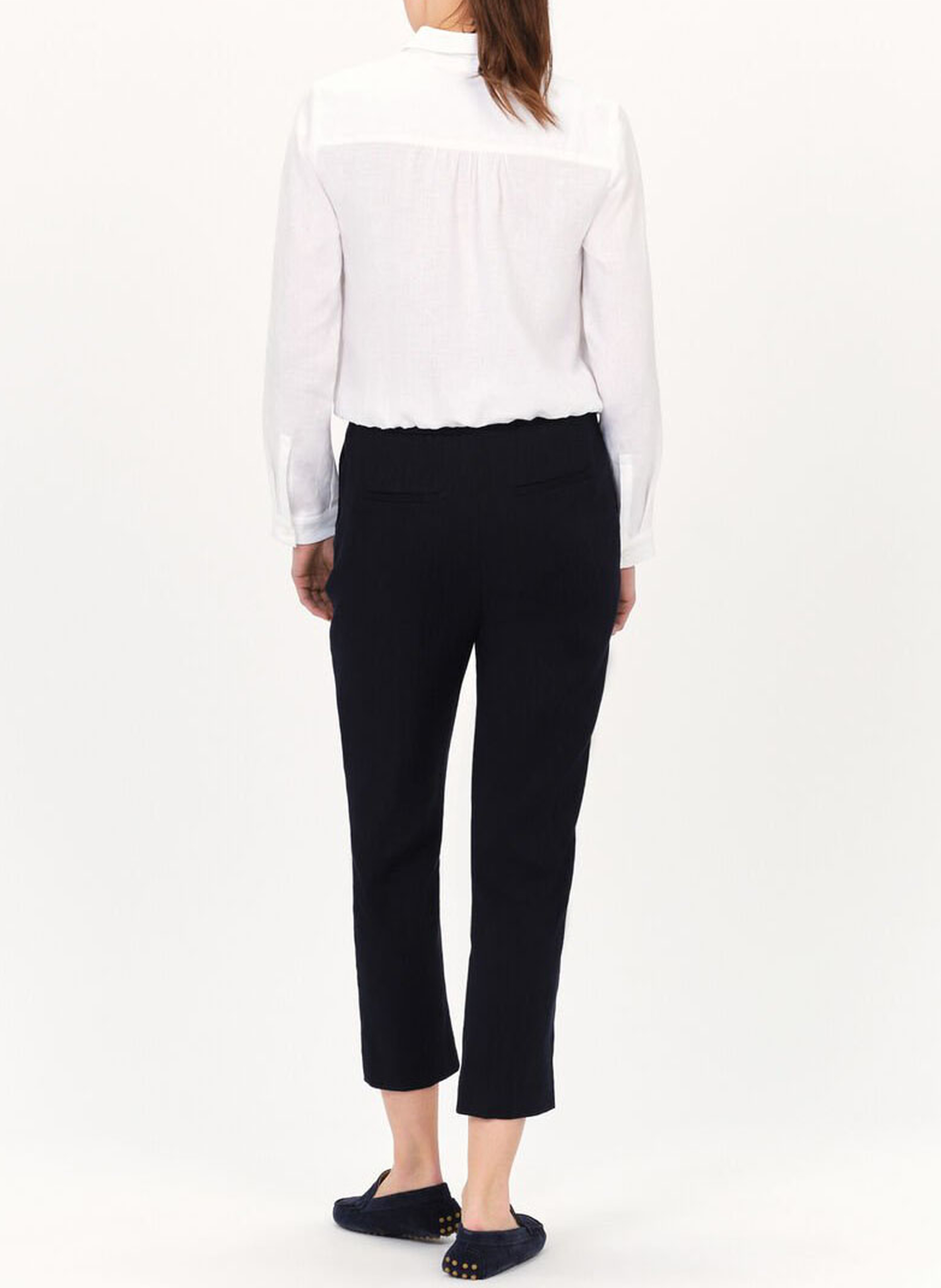 Leinenbluse mit klassischem Kragen CAROLL Weiss