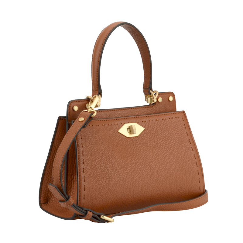 Handbag in calfskin Brown