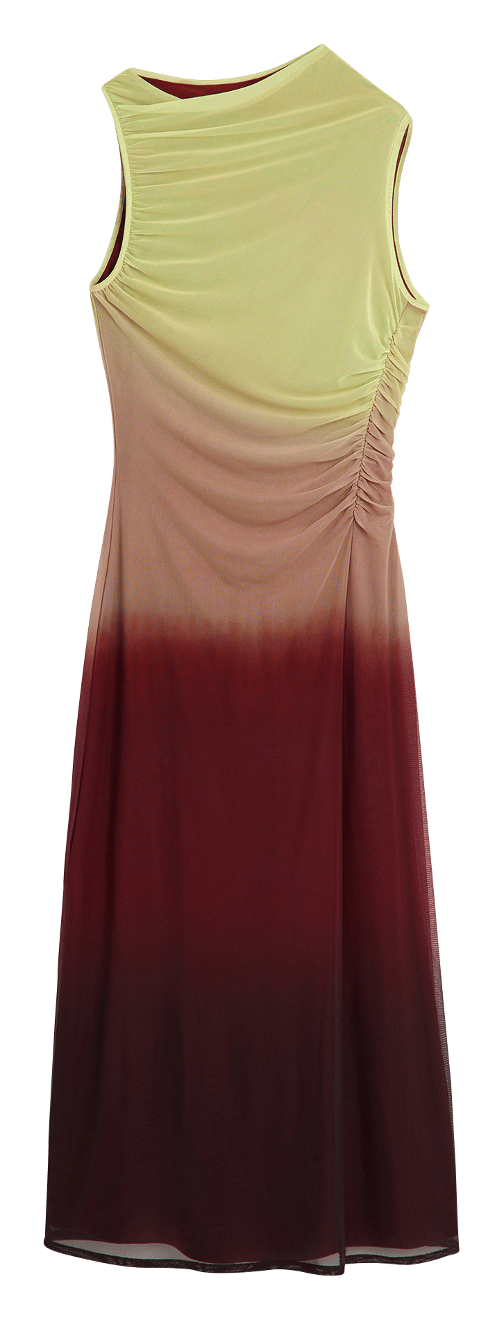 Langes enges Kleid mit Verlaufsfarben DESIGUAL Grun