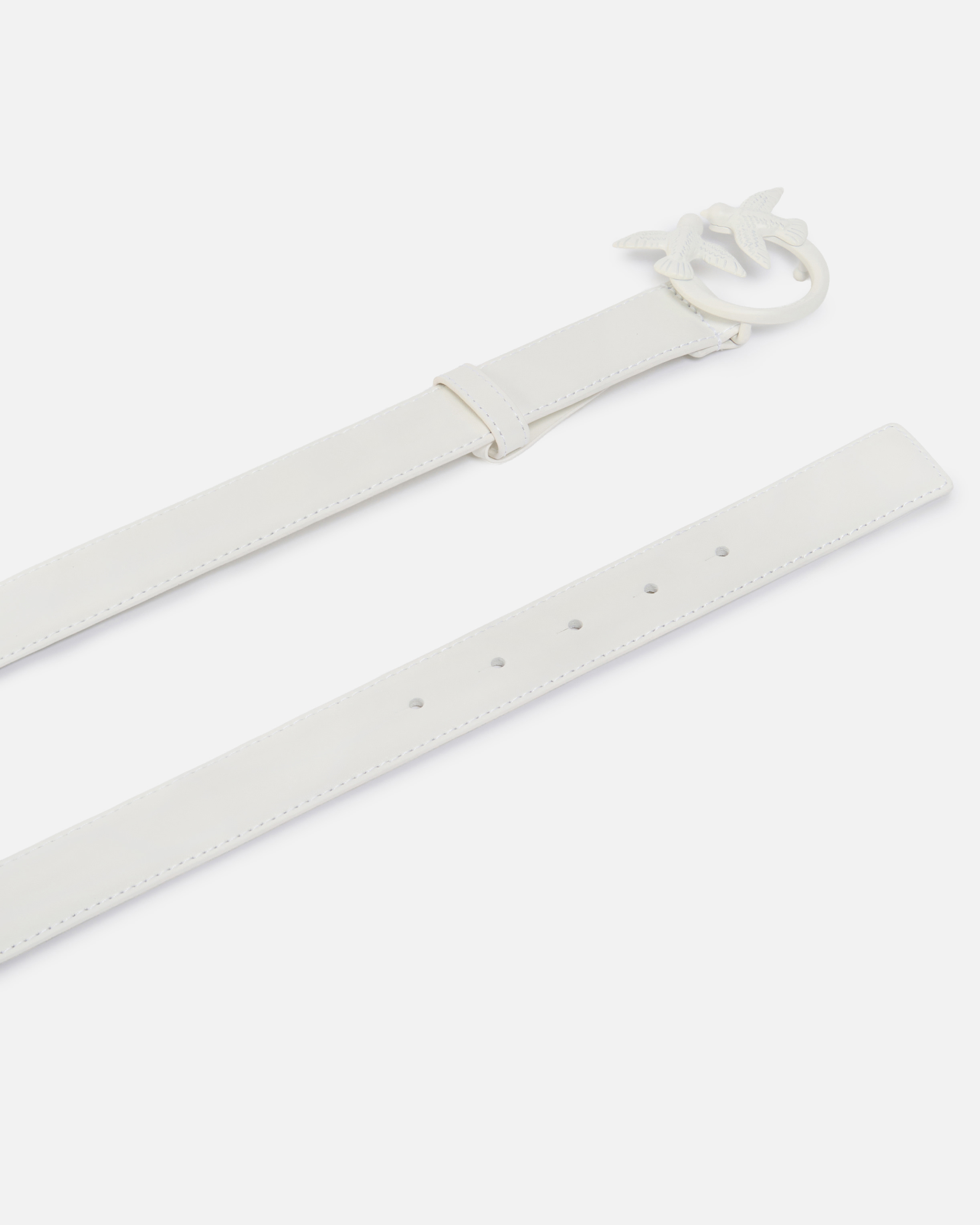 Ceinture avec boucle colorée de 3 cm PINKO Blanc