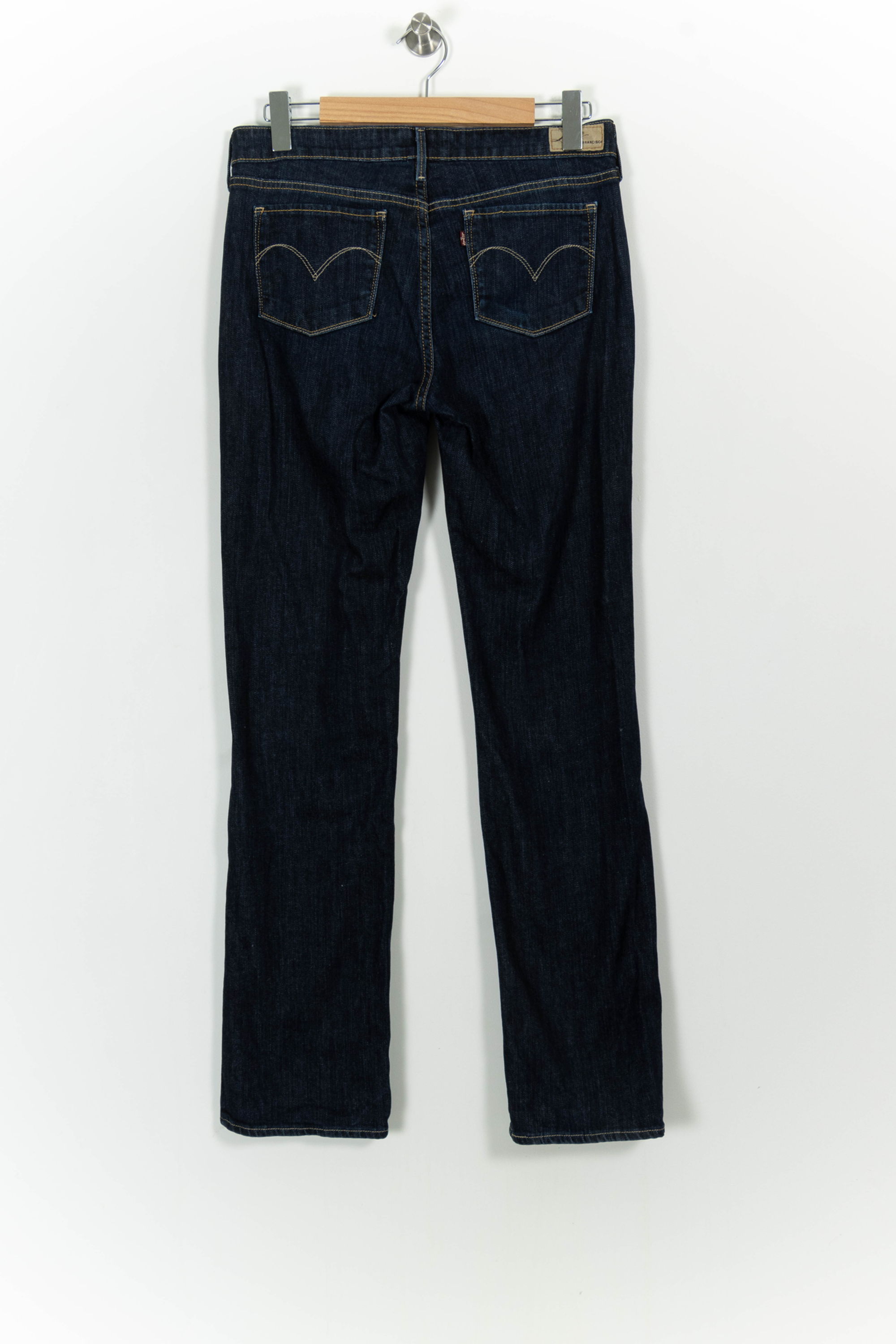 Cropped slim jeans with studs LEVI'S - Seconde main Blue