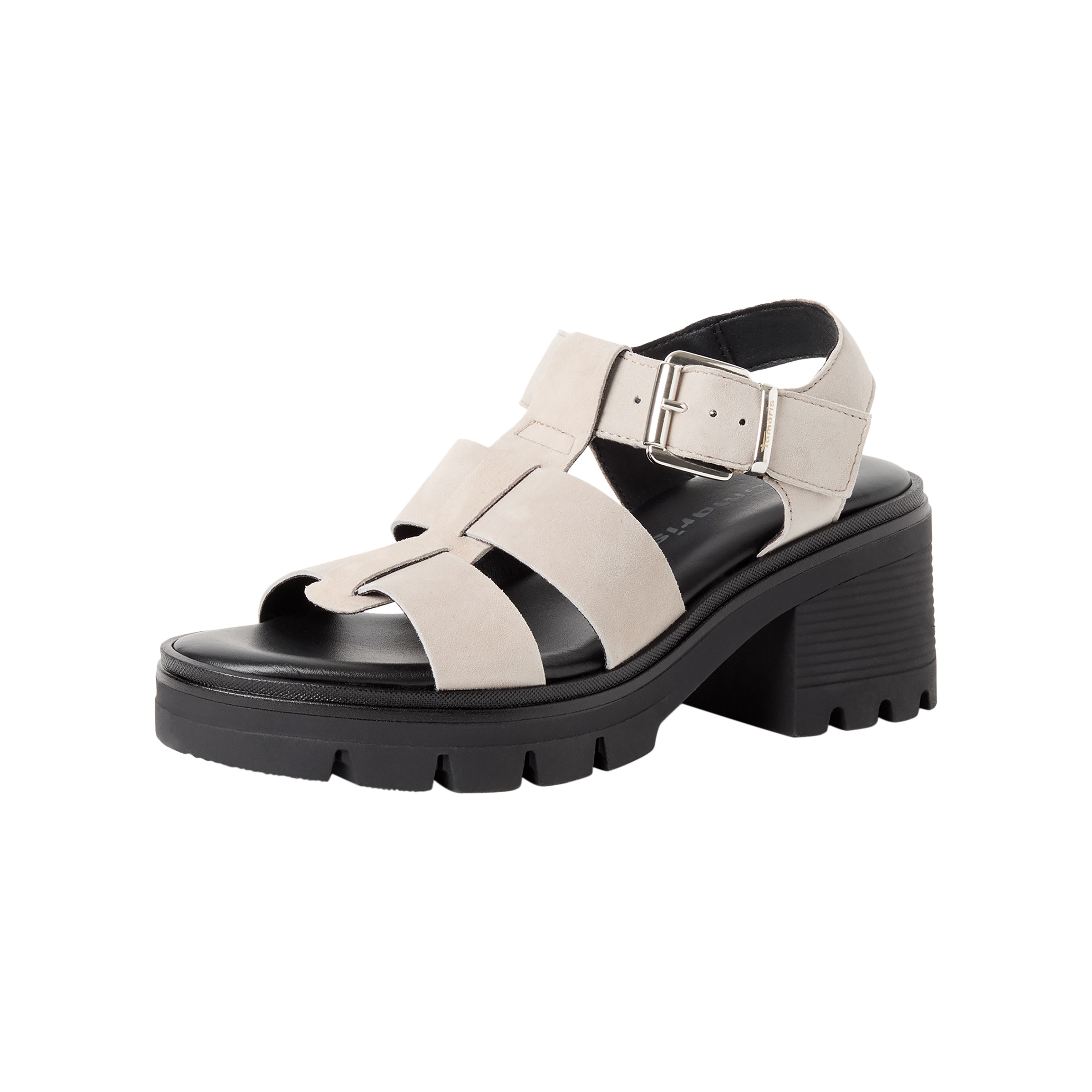 Leather heeled sandals | Brown TAMARIS Women