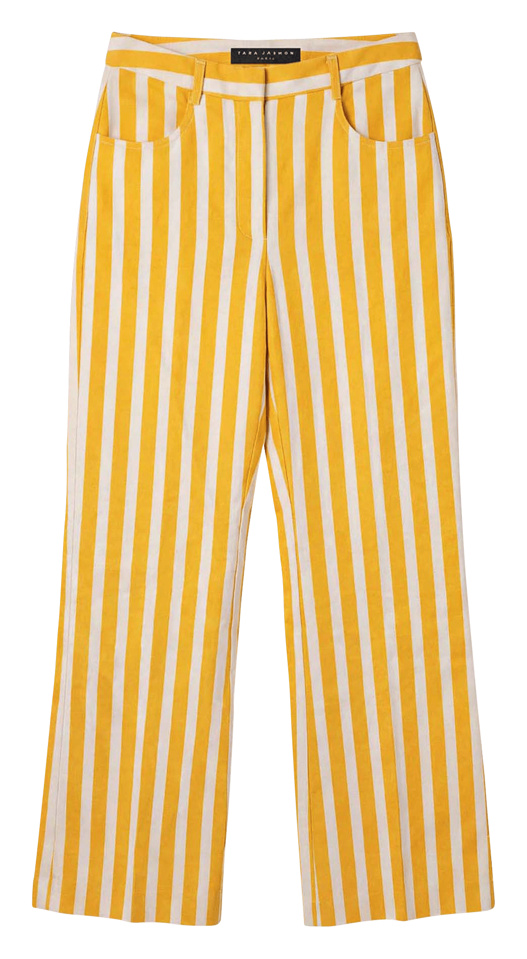 Striped tailored trousers in linen and cotton TARA JARMON