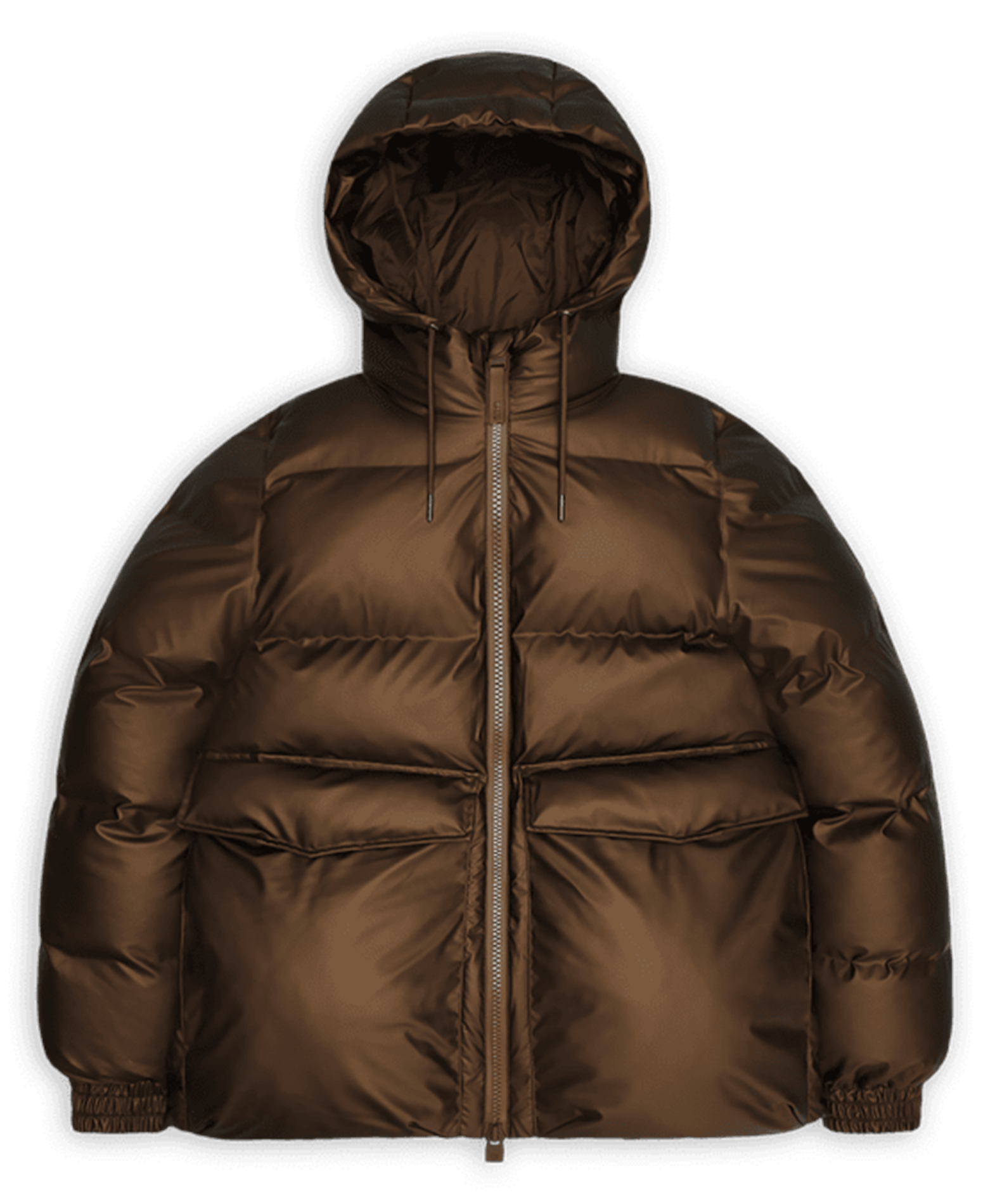 Doudoune oversize à capuche RAINS Braun