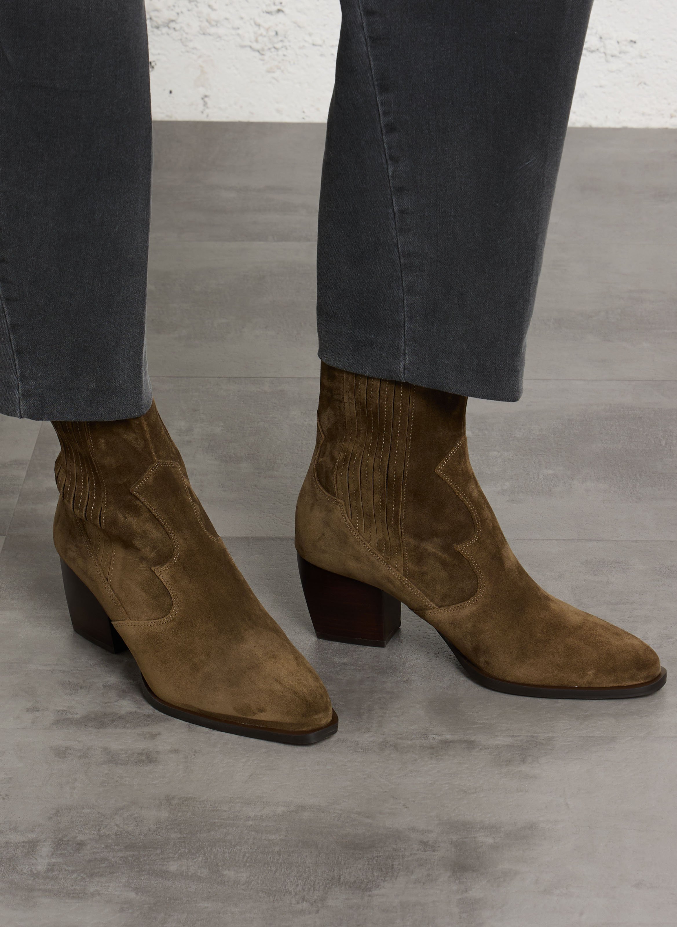 Bottines en cuir BOCAGE Vert